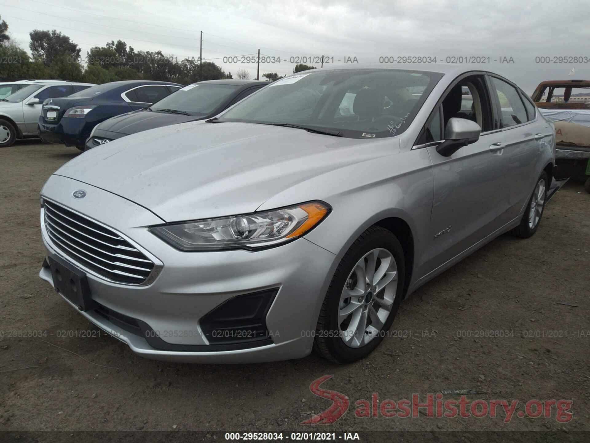 3FA6P0LU4KR174487 2019 FORD FUSION HYBRID