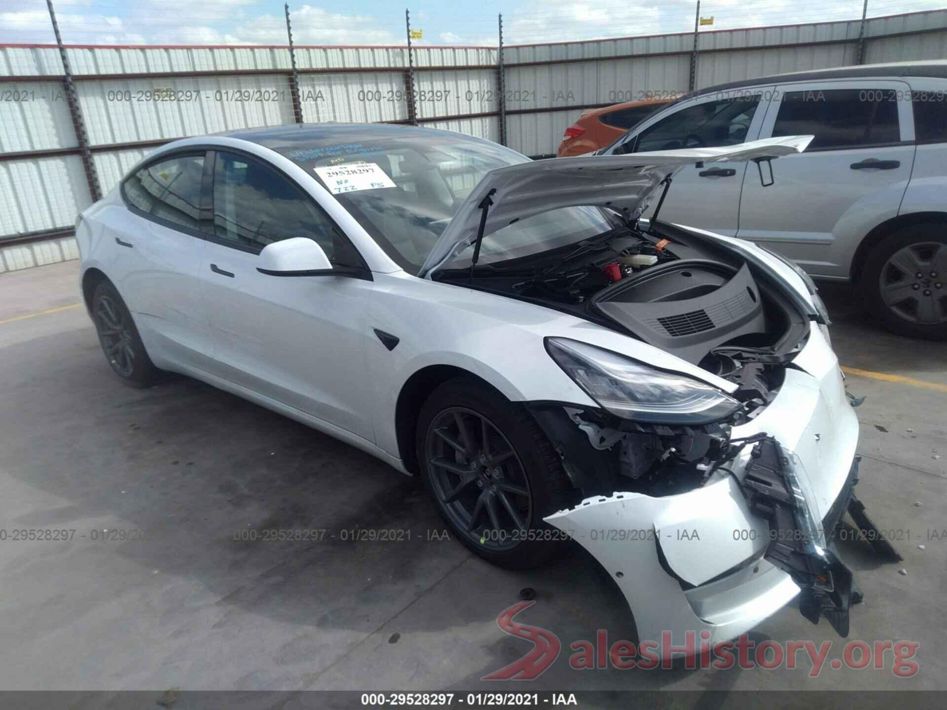 5YJ3E1EB5MF852883 2021 TESLA MODEL 3