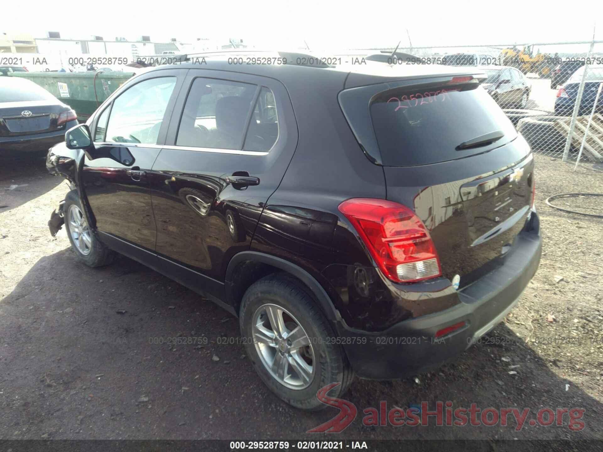 KL7CJPSB8GB754325 2016 CHEVROLET TRAX