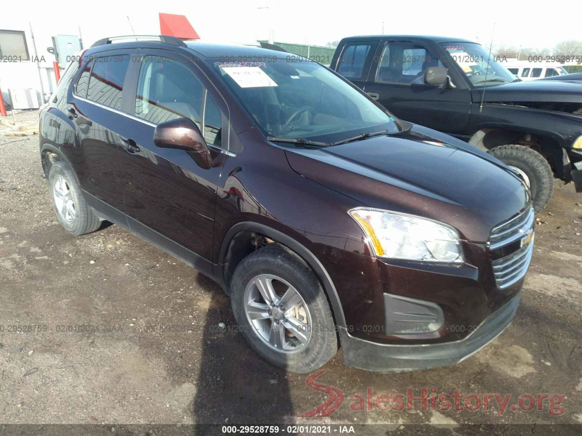 KL7CJPSB8GB754325 2016 CHEVROLET TRAX