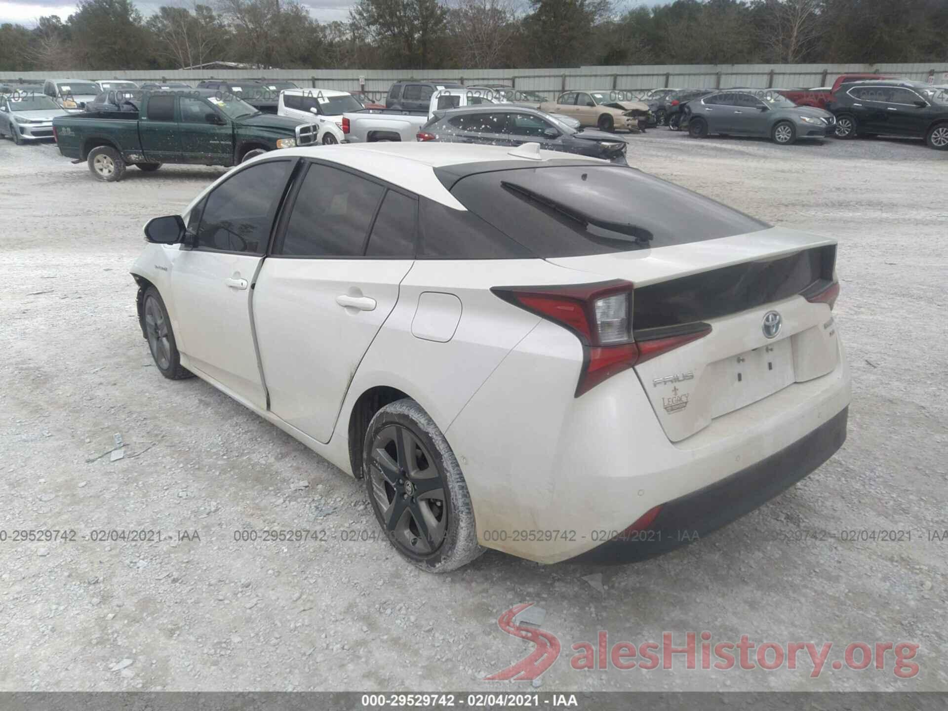 JTDKARFU4K3092784 2019 TOYOTA PRIUS