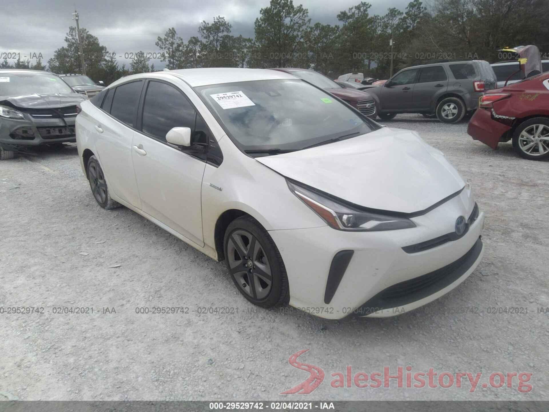 JTDKARFU4K3092784 2019 TOYOTA PRIUS