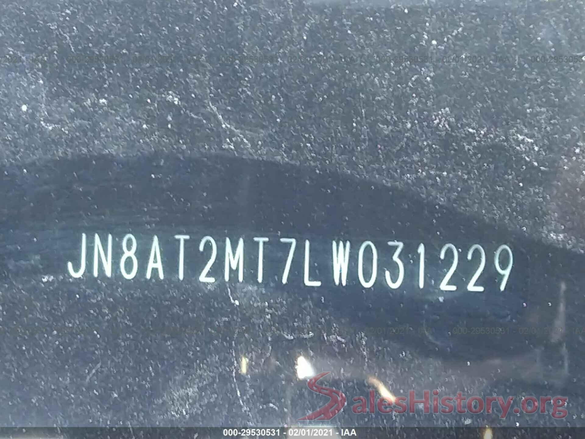 JN8AT2MT7LW031229 2020 NISSAN ROGUE