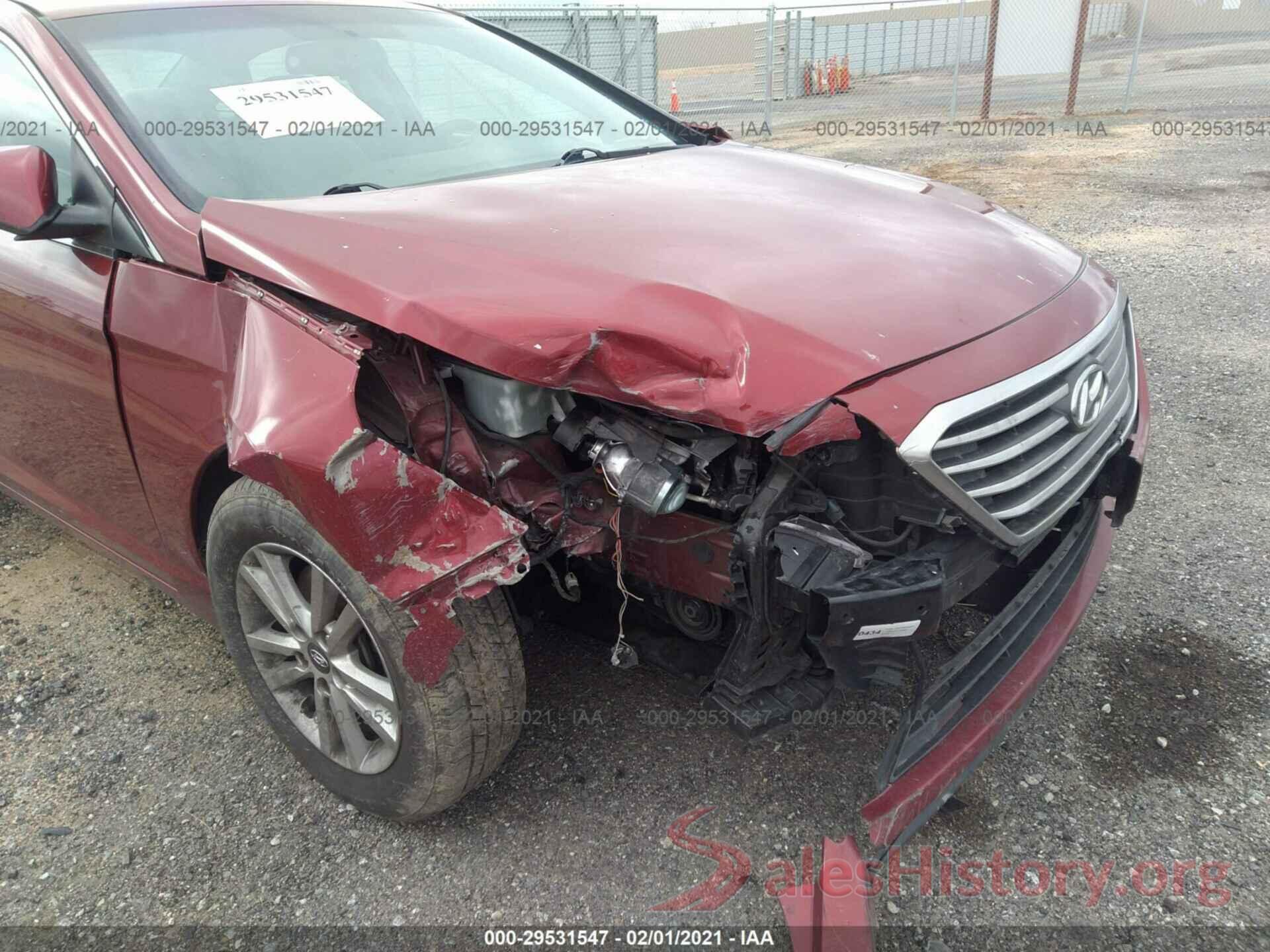 5NPE24AF1GH345805 2016 HYUNDAI SONATA