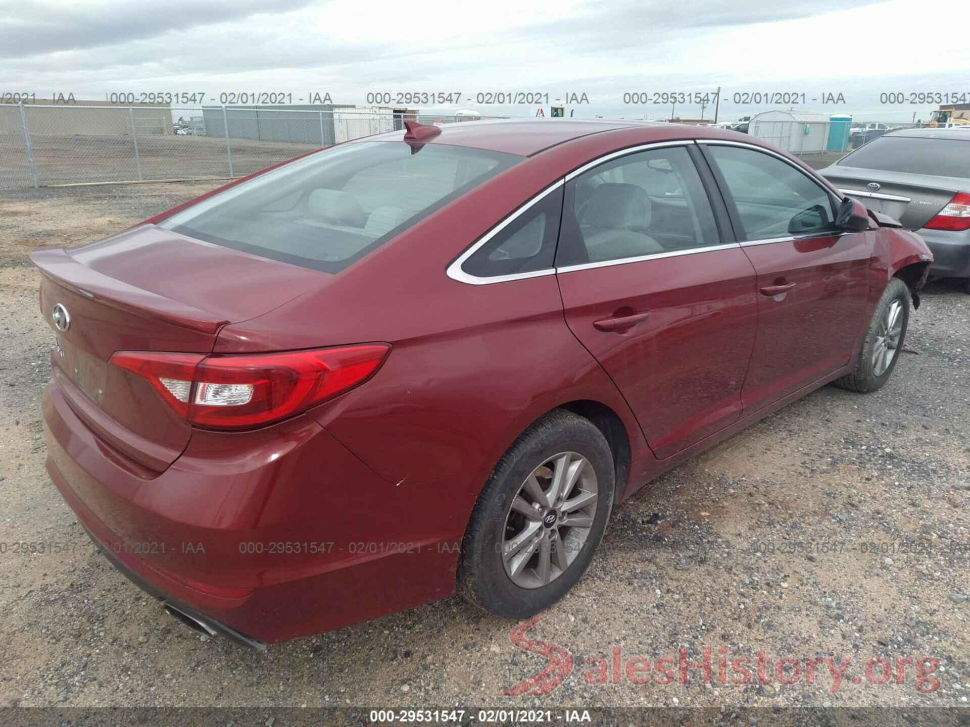 5NPE24AF1GH345805 2016 HYUNDAI SONATA