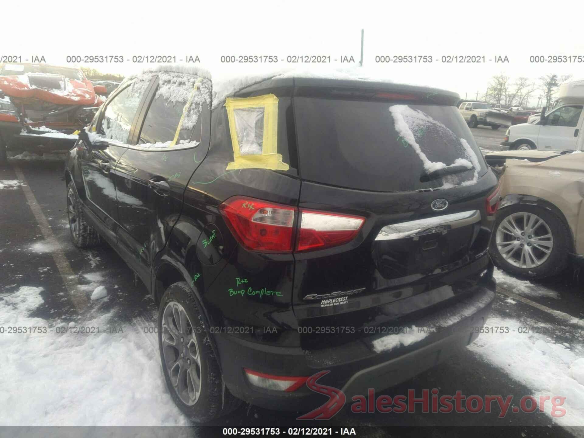 MAJ6S3KL6KC303286 2019 FORD ECOSPORT