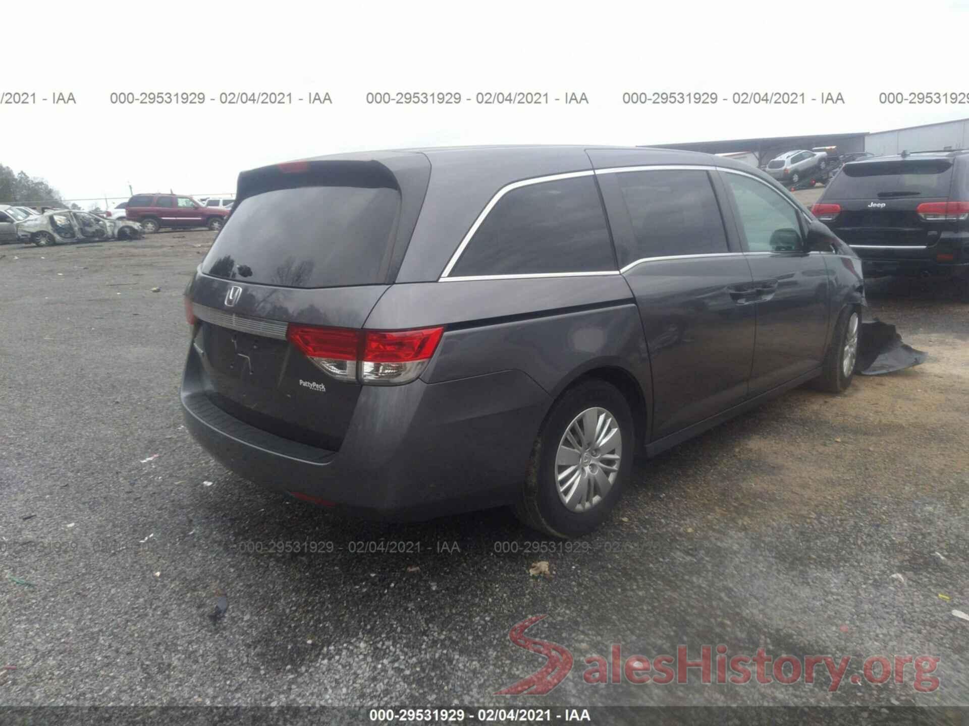 5FNRL5H26GB095550 2016 HONDA ODYSSEY