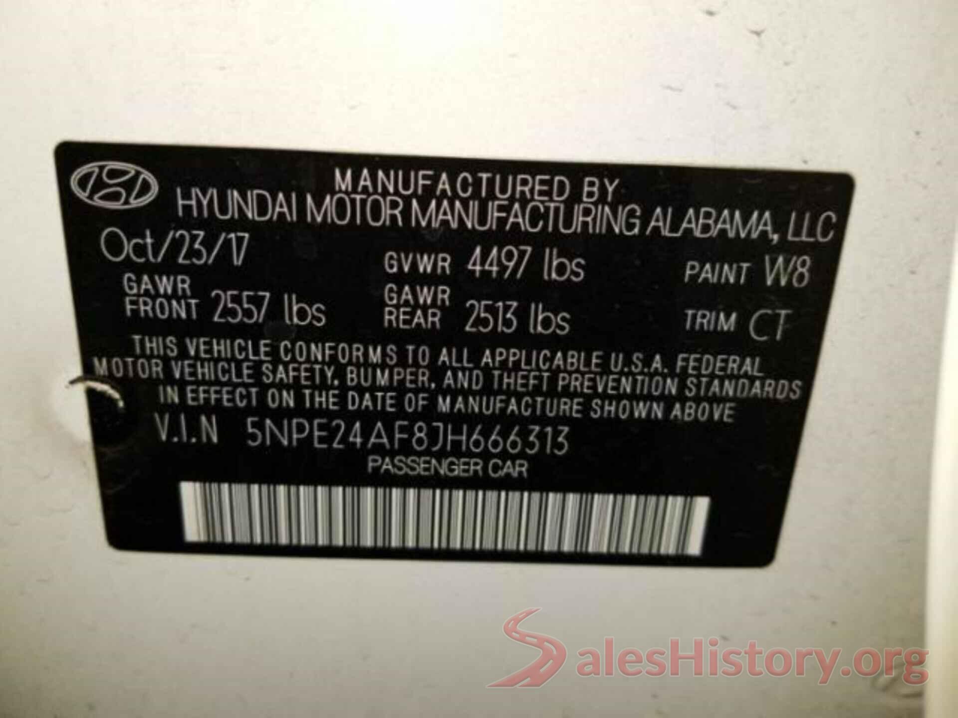 5NPE24AF8JH666313 2018 HYUNDAI SONATA