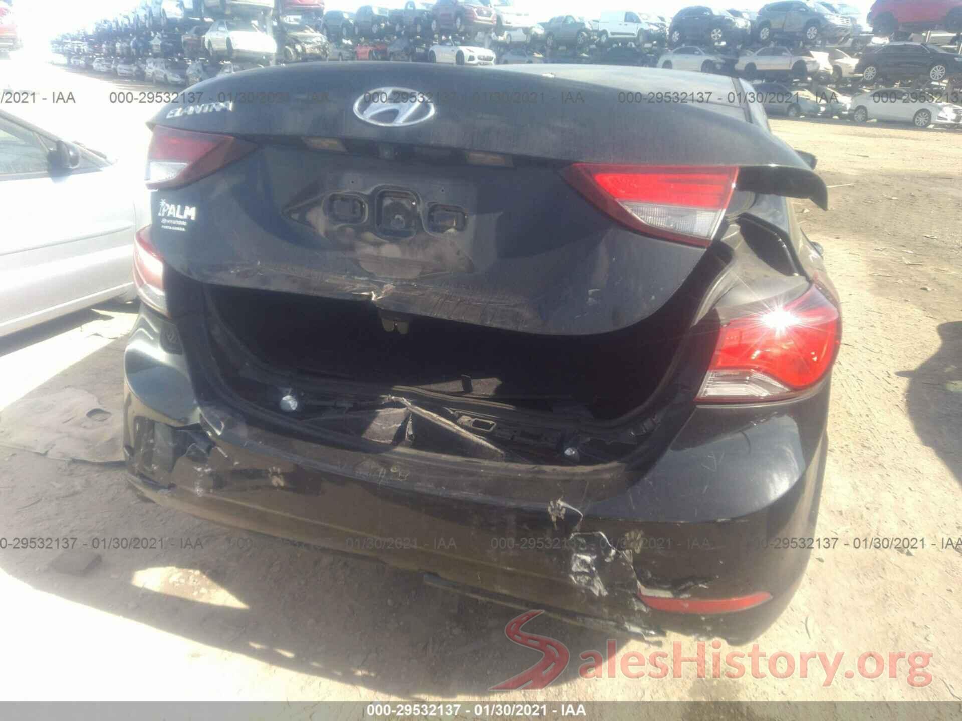 5NPDH4AE2GH724071 2016 HYUNDAI ELANTRA