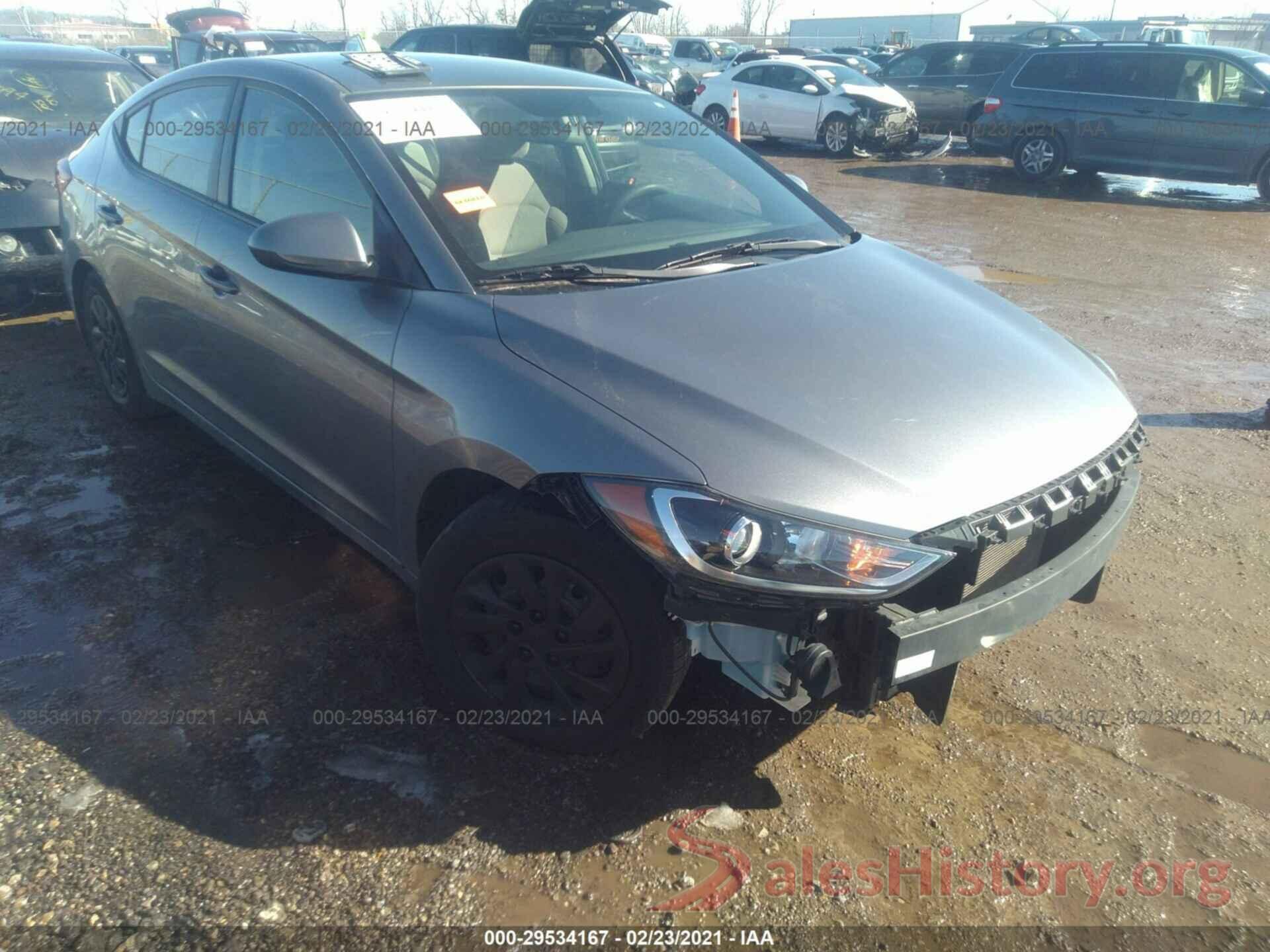 5NPD74LF7JH249291 2018 HYUNDAI ELANTRA