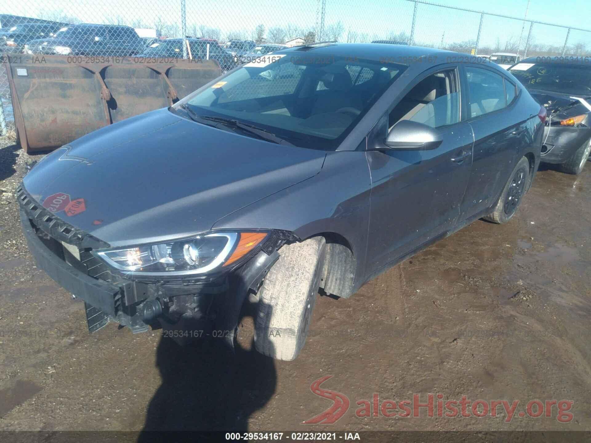 5NPD74LF7JH249291 2018 HYUNDAI ELANTRA