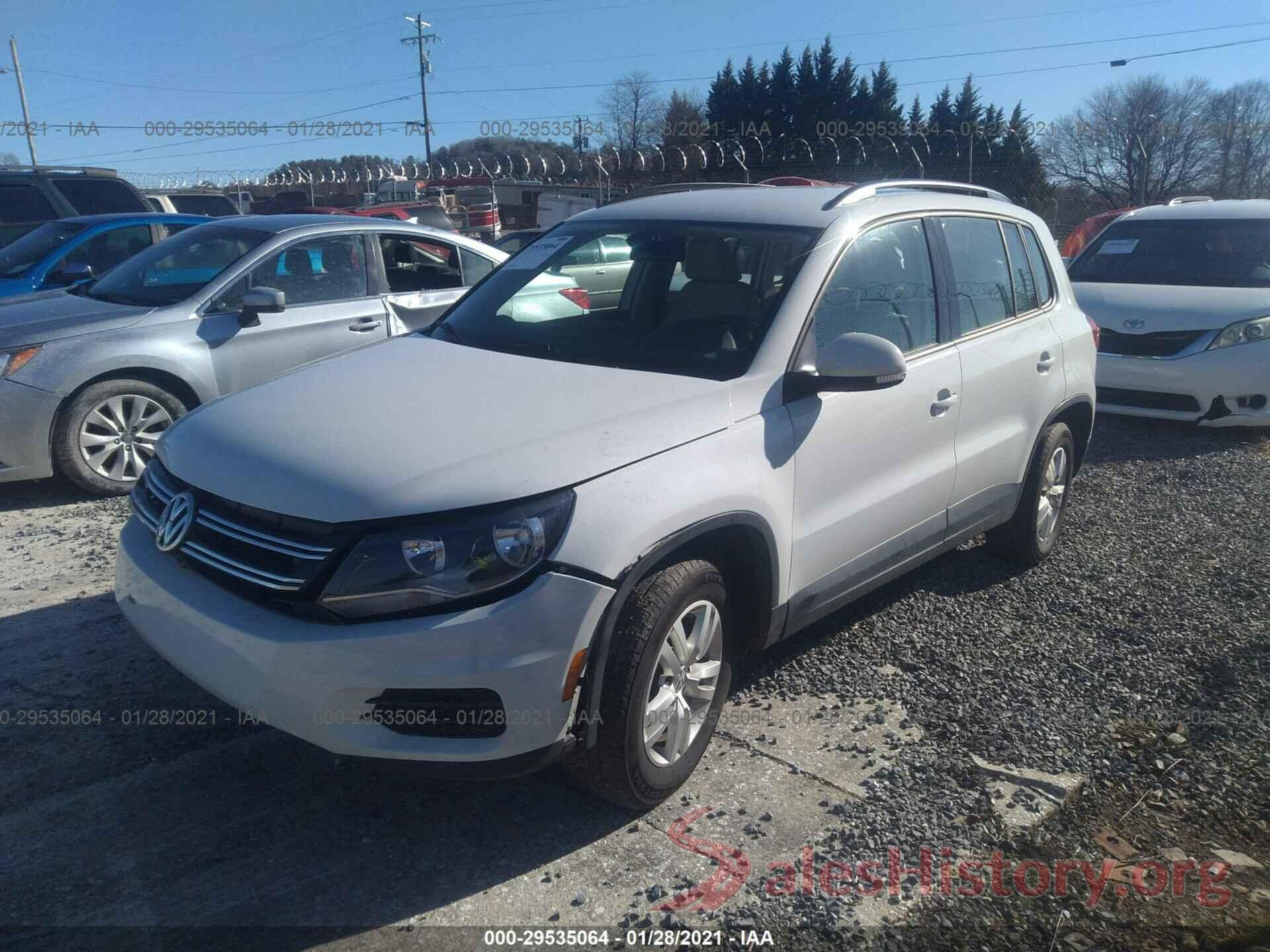 WVGBV7AX8GW555876 2016 VOLKSWAGEN TIGUAN