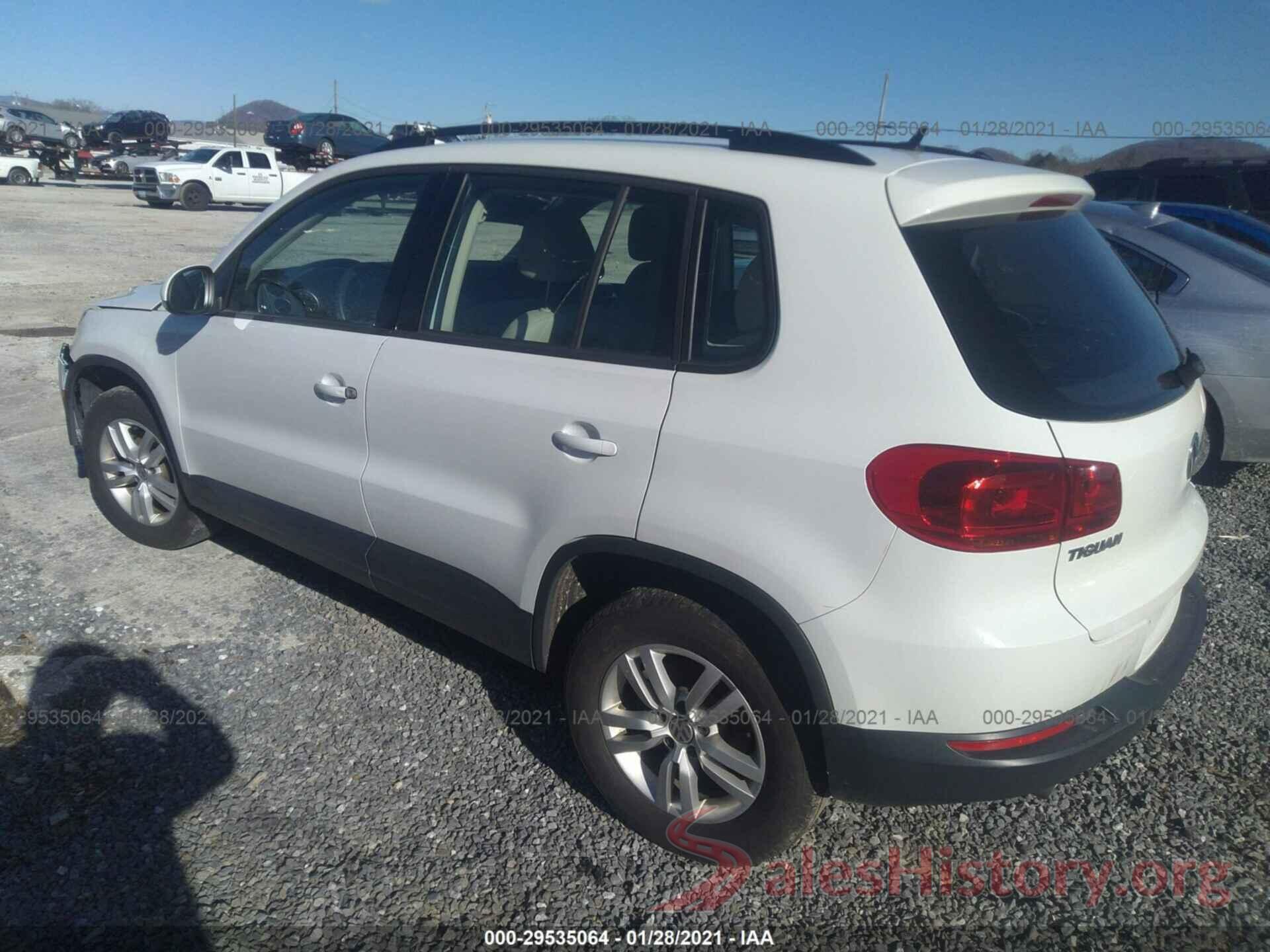 WVGBV7AX8GW555876 2016 VOLKSWAGEN TIGUAN