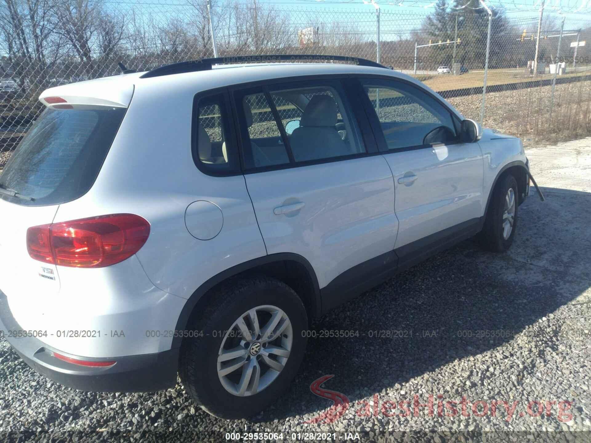 WVGBV7AX8GW555876 2016 VOLKSWAGEN TIGUAN