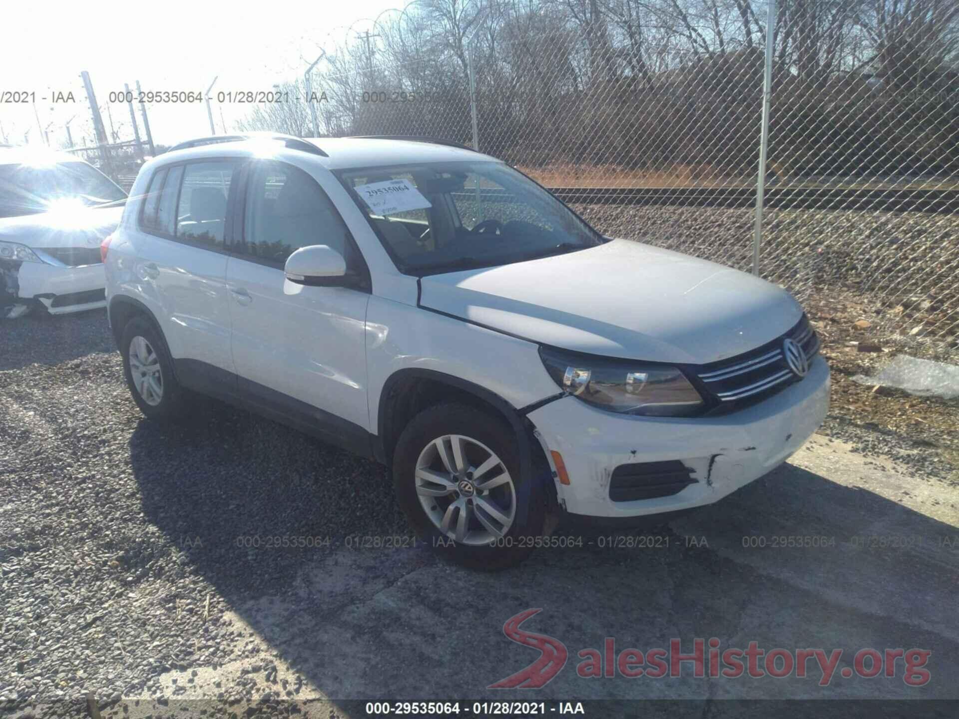 WVGBV7AX8GW555876 2016 VOLKSWAGEN TIGUAN