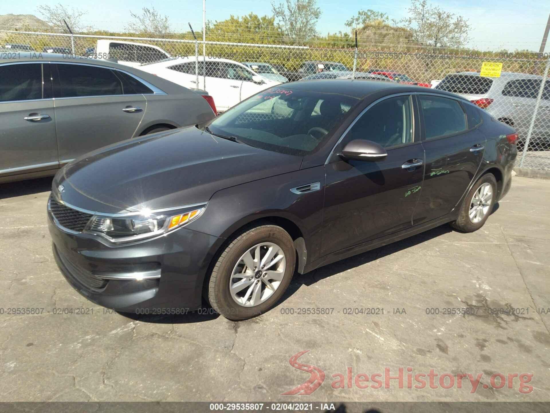 KNAGT4L31G5107460 2016 KIA OPTIMA