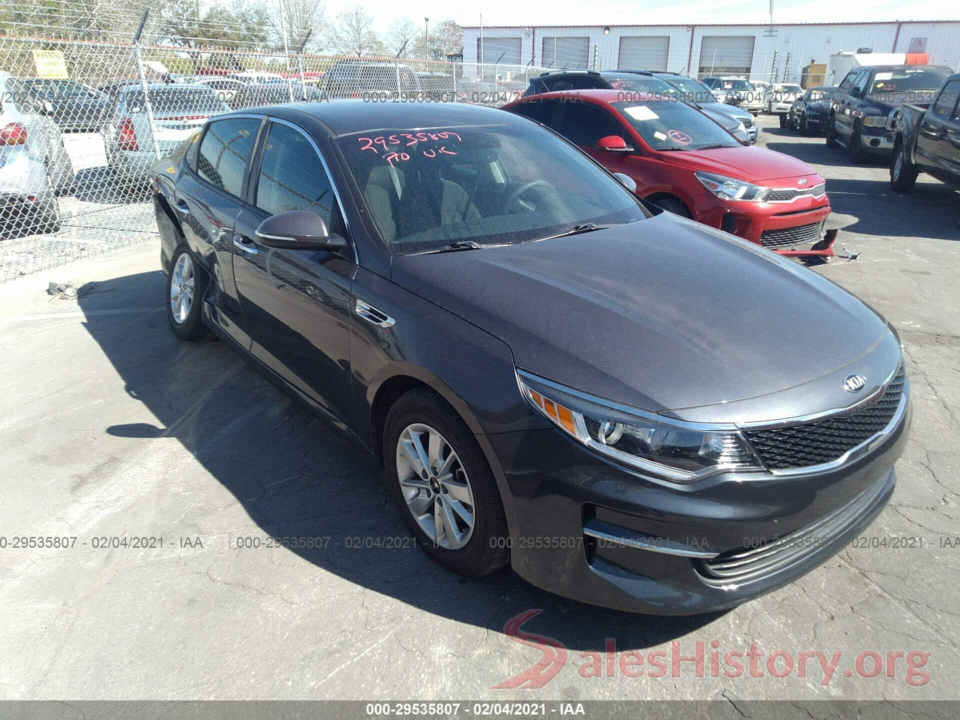 KNAGT4L31G5107460 2016 KIA OPTIMA