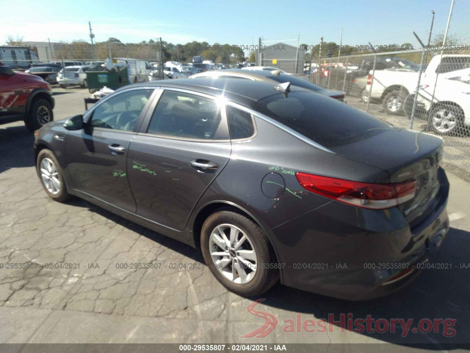 KNAGT4L31G5107460 2016 KIA OPTIMA