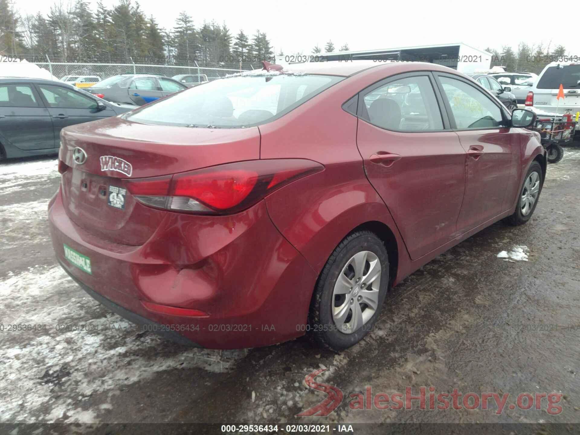 5NPDH4AE1GH793379 2016 HYUNDAI ELANTRA