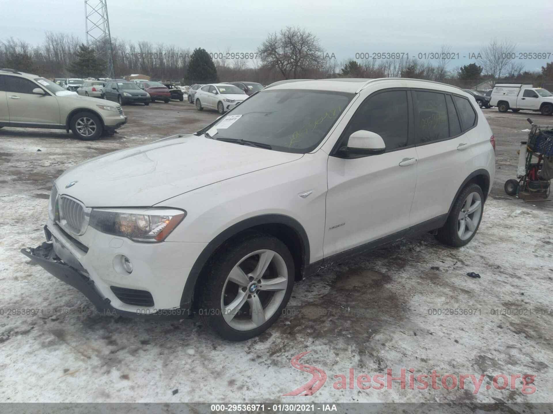 5UXWX9C31H0T19546 2017 BMW X3