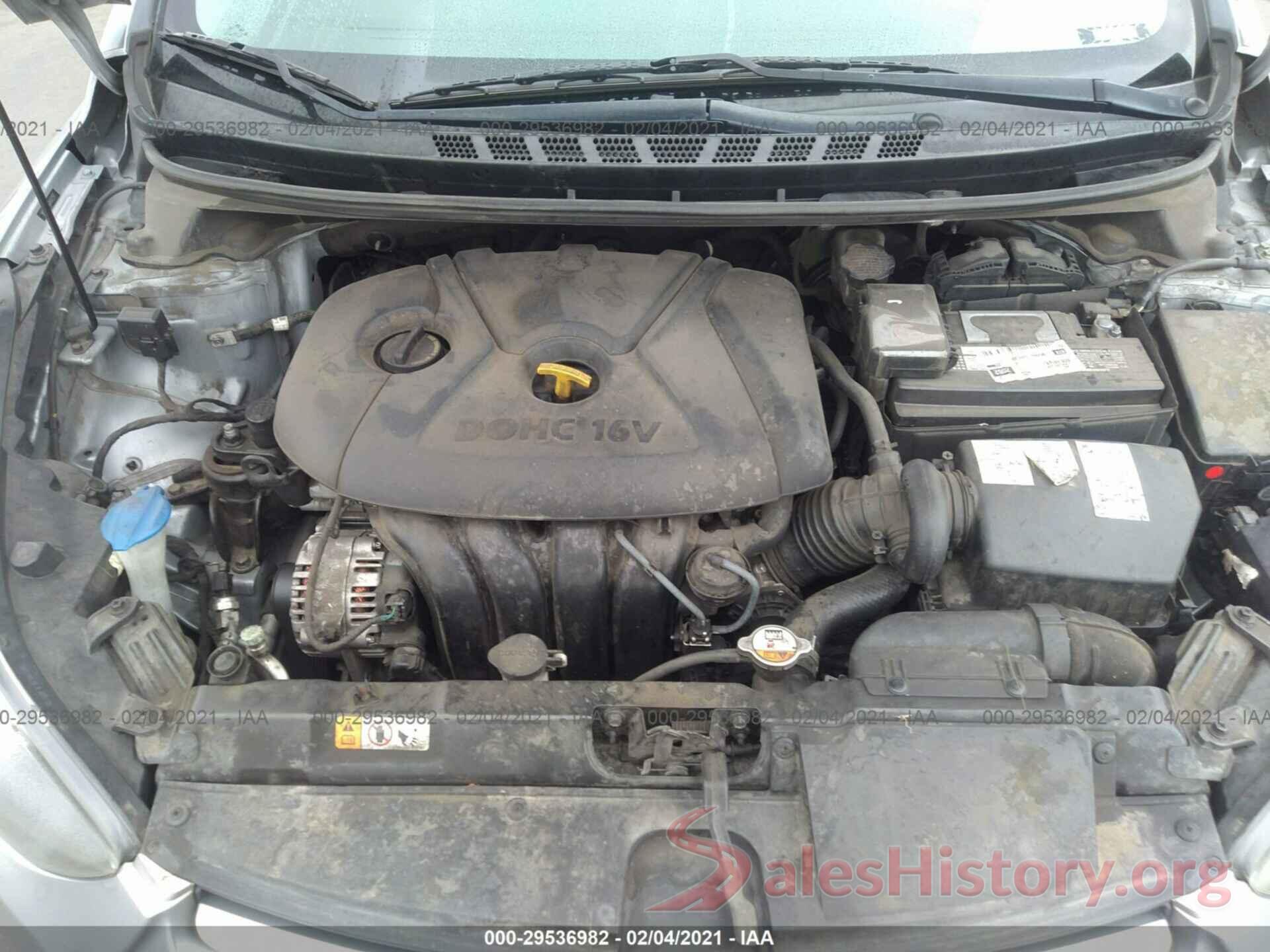 5NPDH4AE6GH687297 2016 HYUNDAI ELANTRA