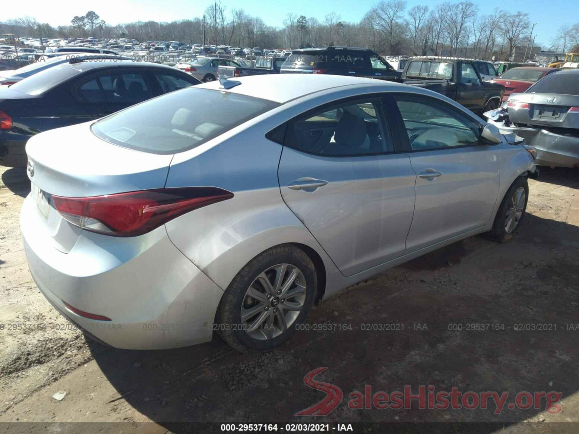 5NPDH4AE2GH654507 2016 HYUNDAI ELANTRA