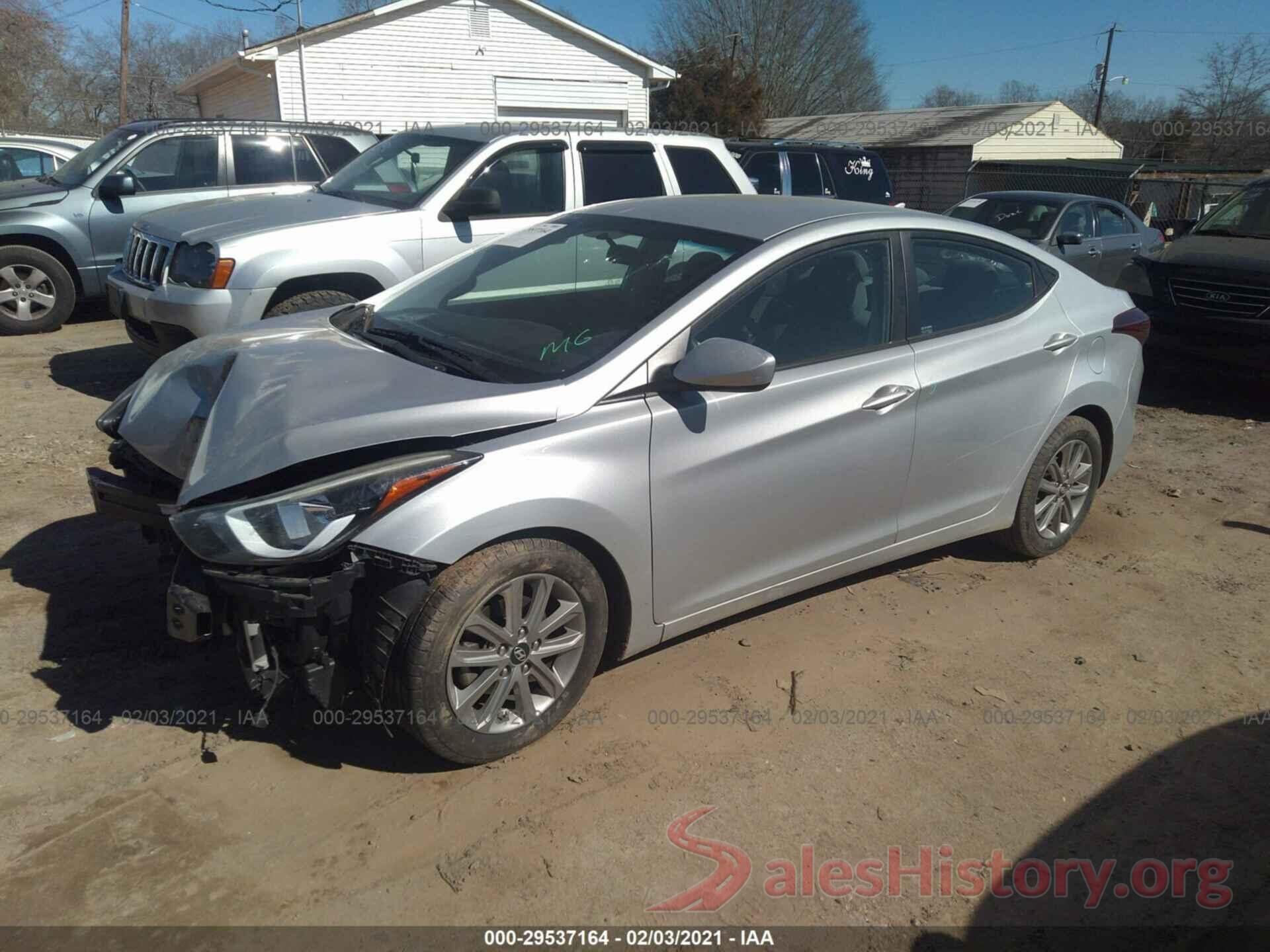 5NPDH4AE2GH654507 2016 HYUNDAI ELANTRA