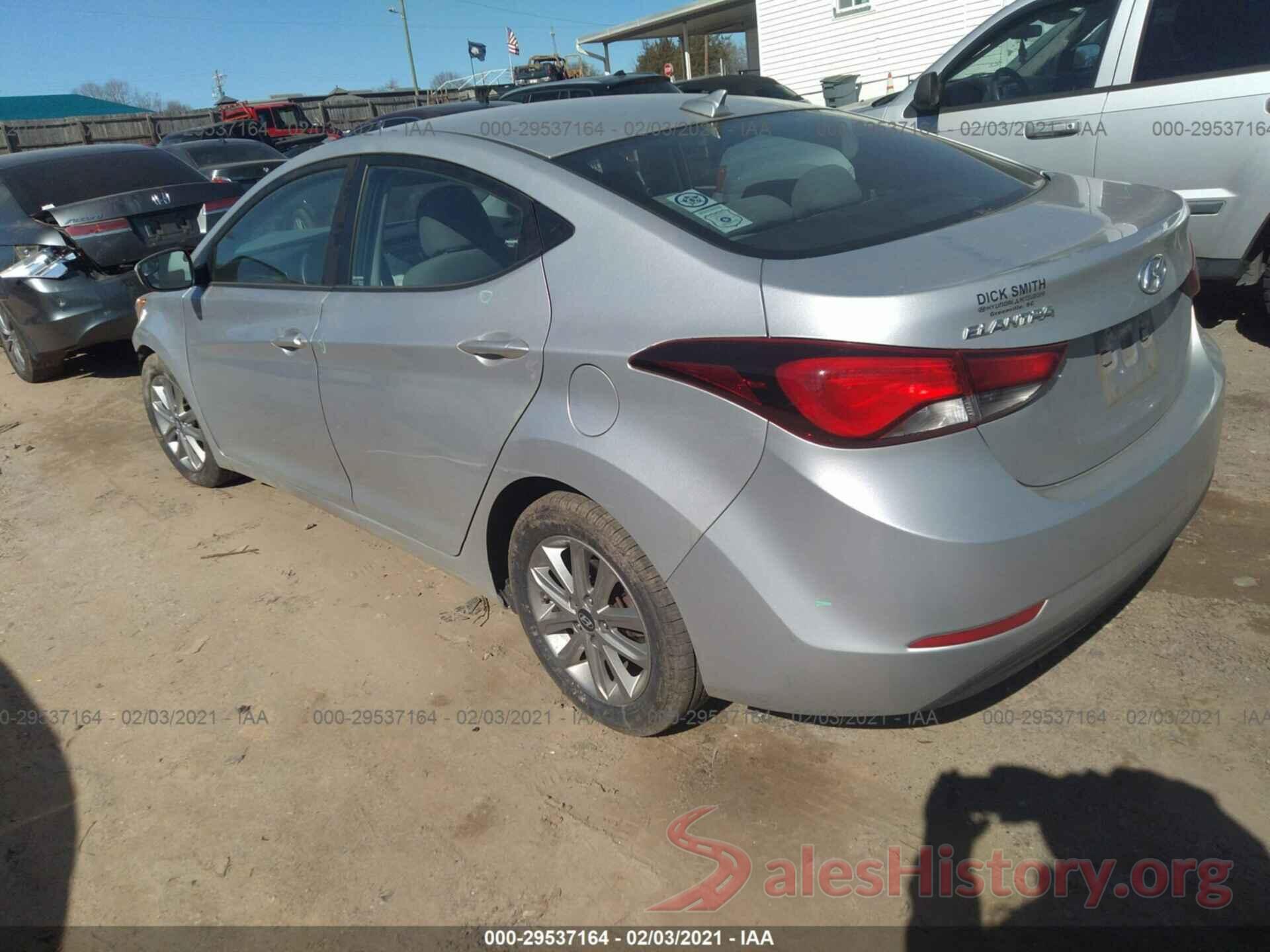 5NPDH4AE2GH654507 2016 HYUNDAI ELANTRA