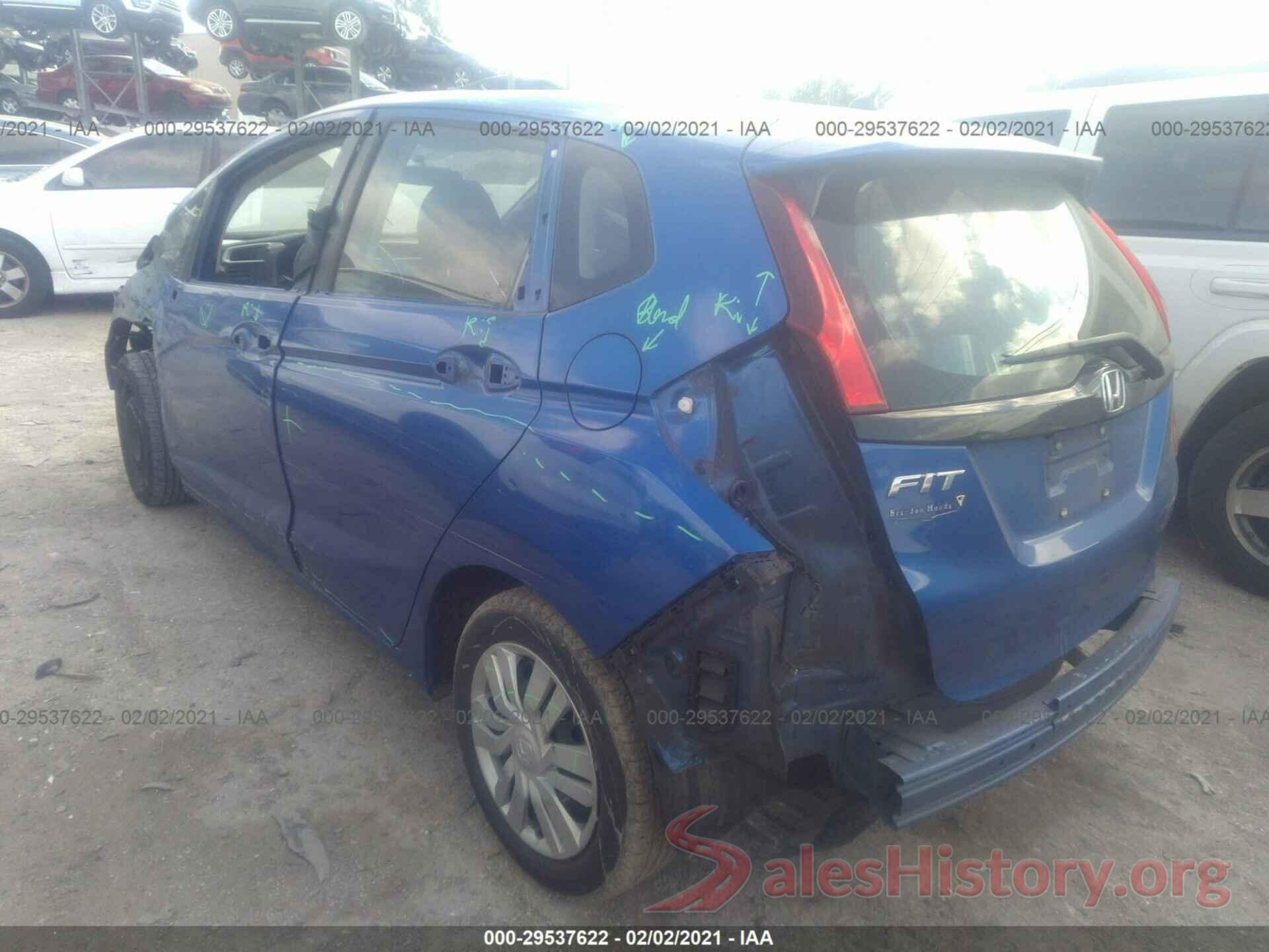 JHMGK5H5XGX006801 2016 HONDA FIT