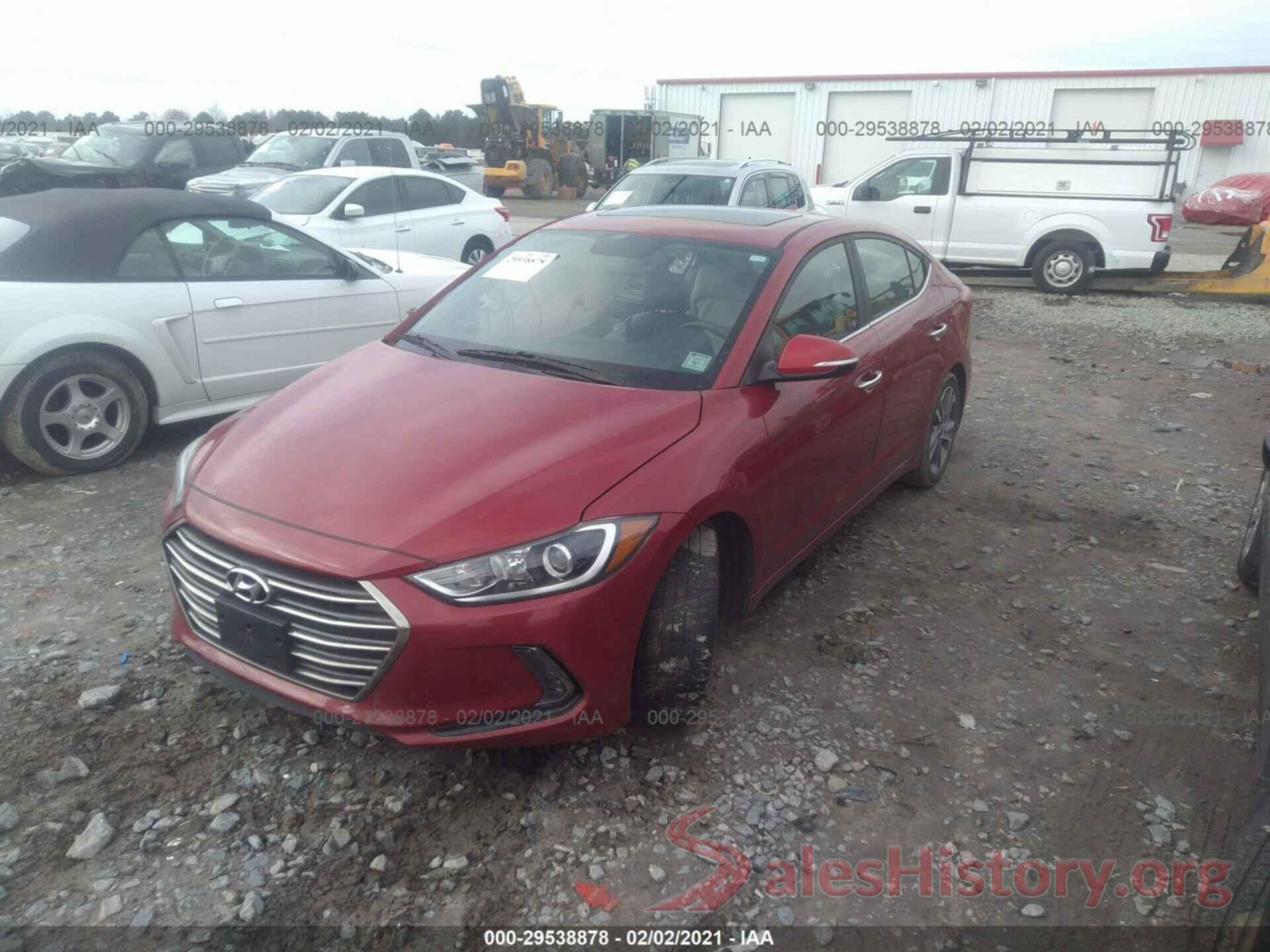 KMHD84LF2HU105270 2017 HYUNDAI ELANTRA