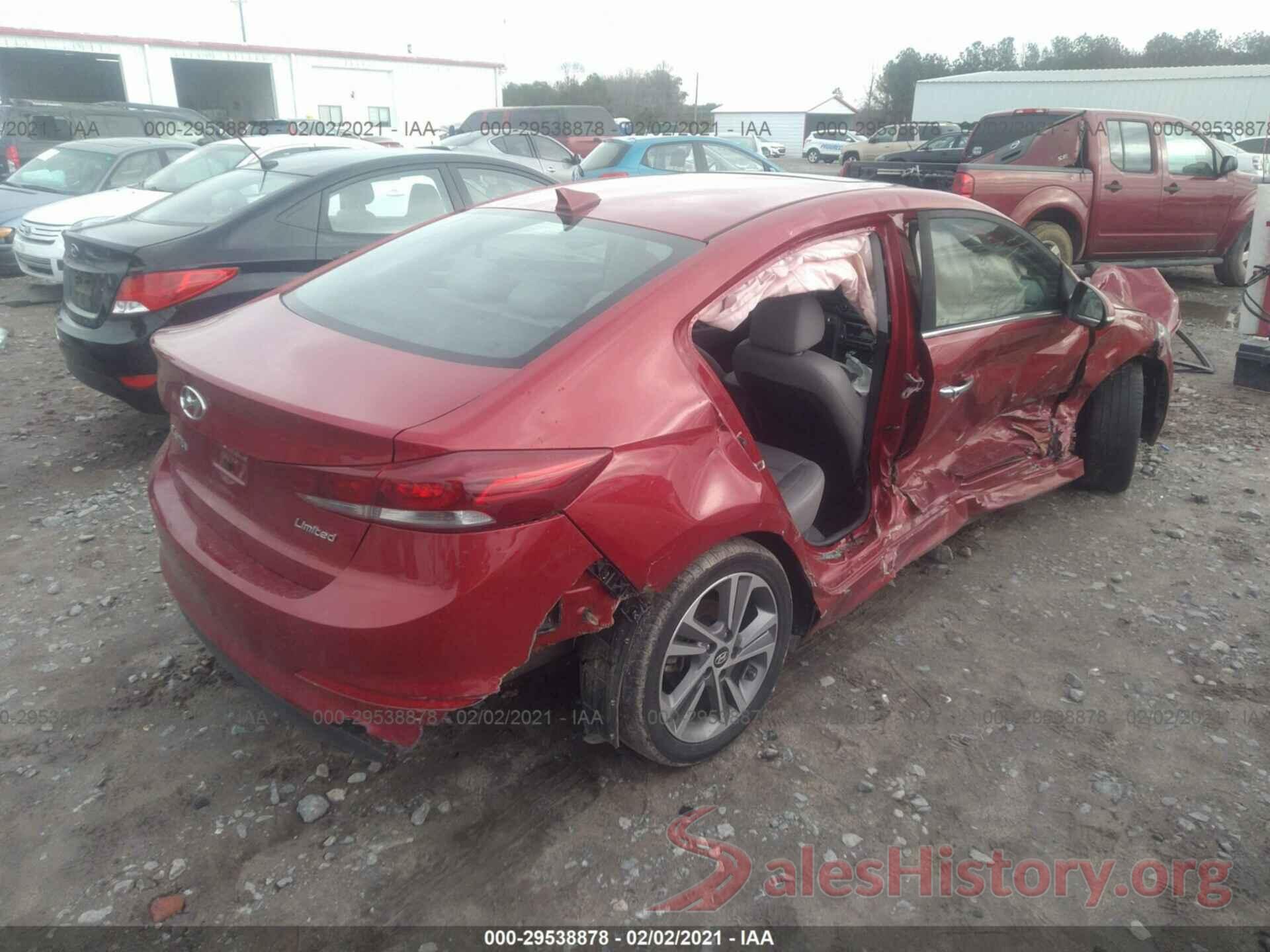 KMHD84LF2HU105270 2017 HYUNDAI ELANTRA