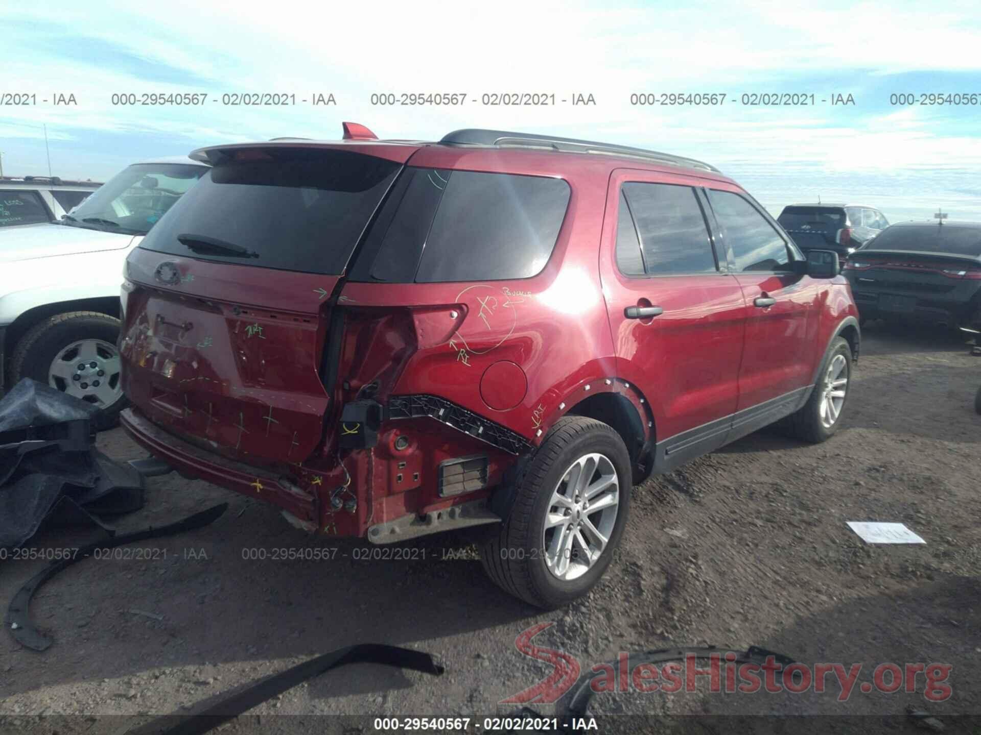 1FM5K7B80HGA93841 2017 FORD EXPLORER