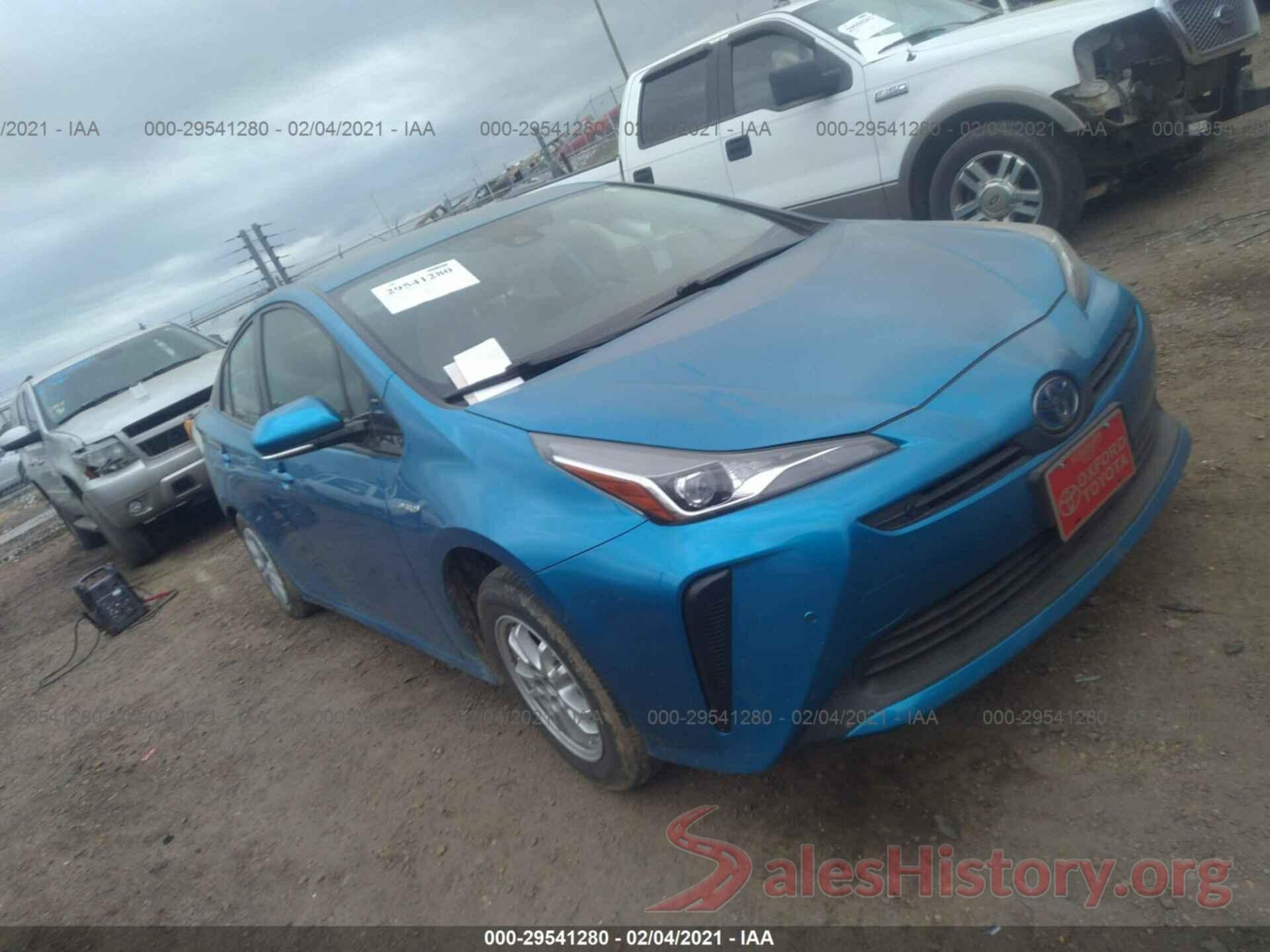 JTDKARFU6K3078854 2019 TOYOTA PRIUS