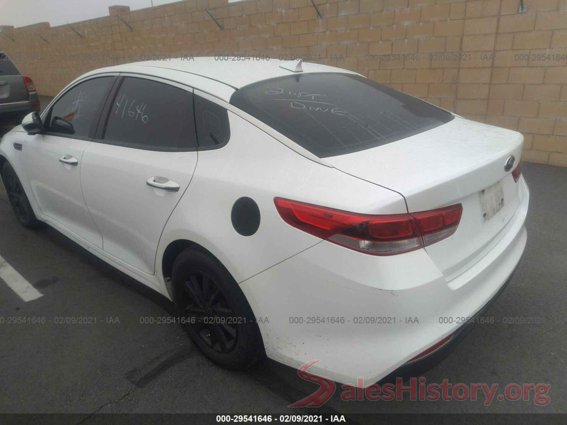 KNAGT4L33G5102955 2016 KIA OPTIMA