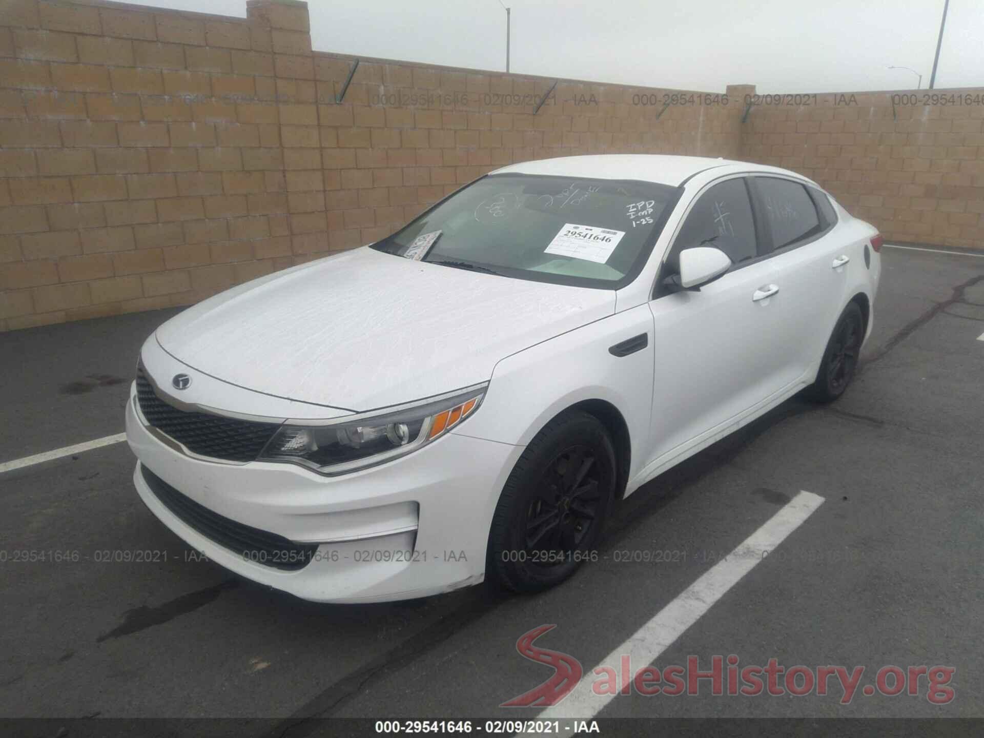 KNAGT4L33G5102955 2016 KIA OPTIMA