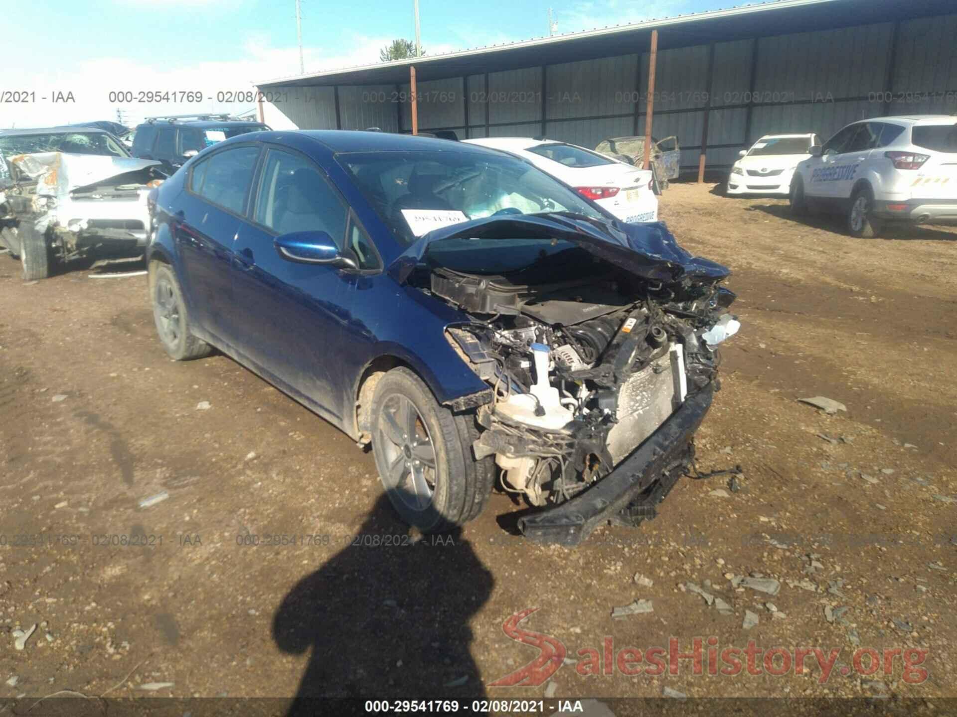 3KPFL4A72JE250854 2018 KIA FORTE