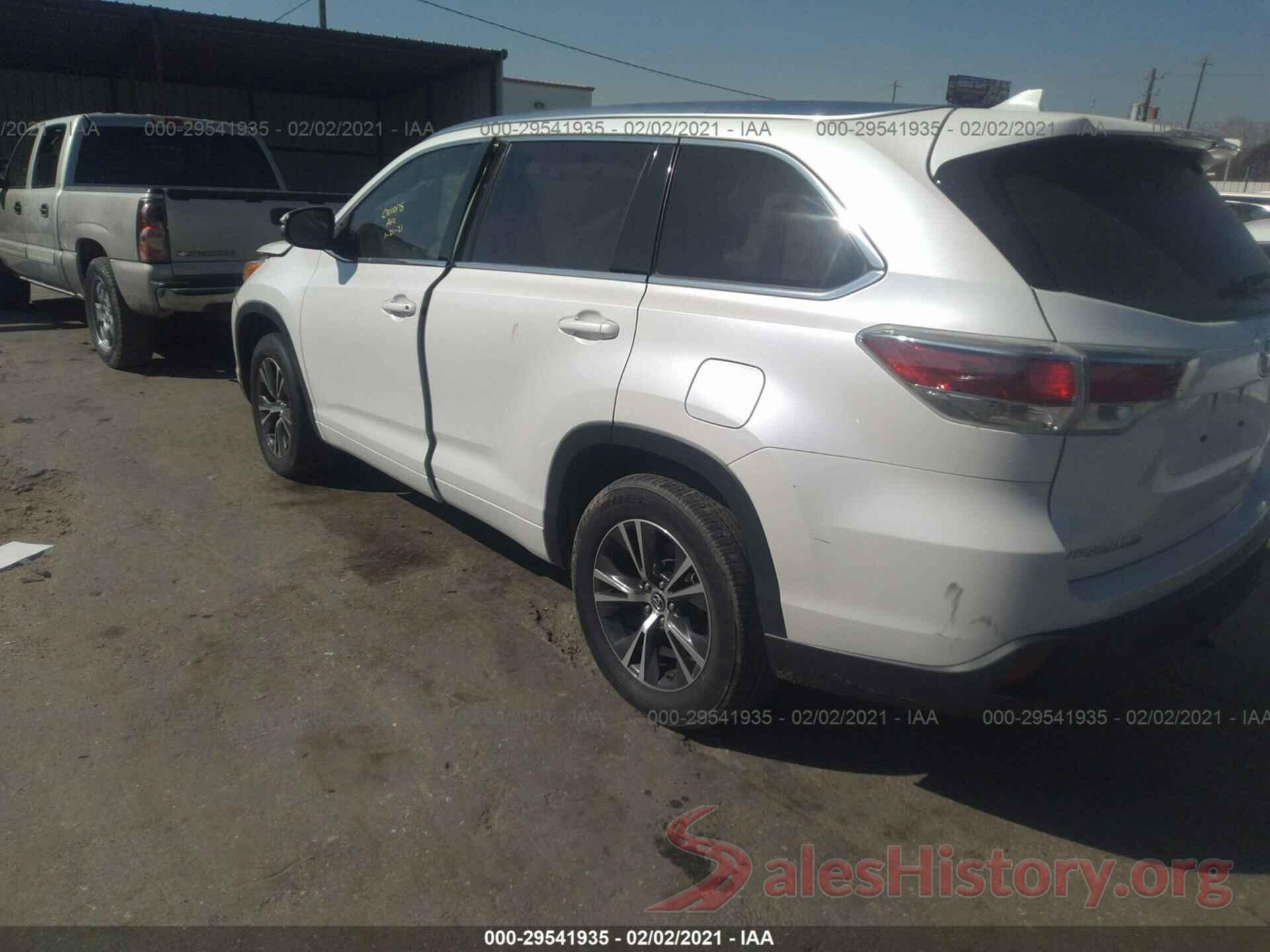 5TDKKRFH0GS172797 2016 TOYOTA HIGHLANDER