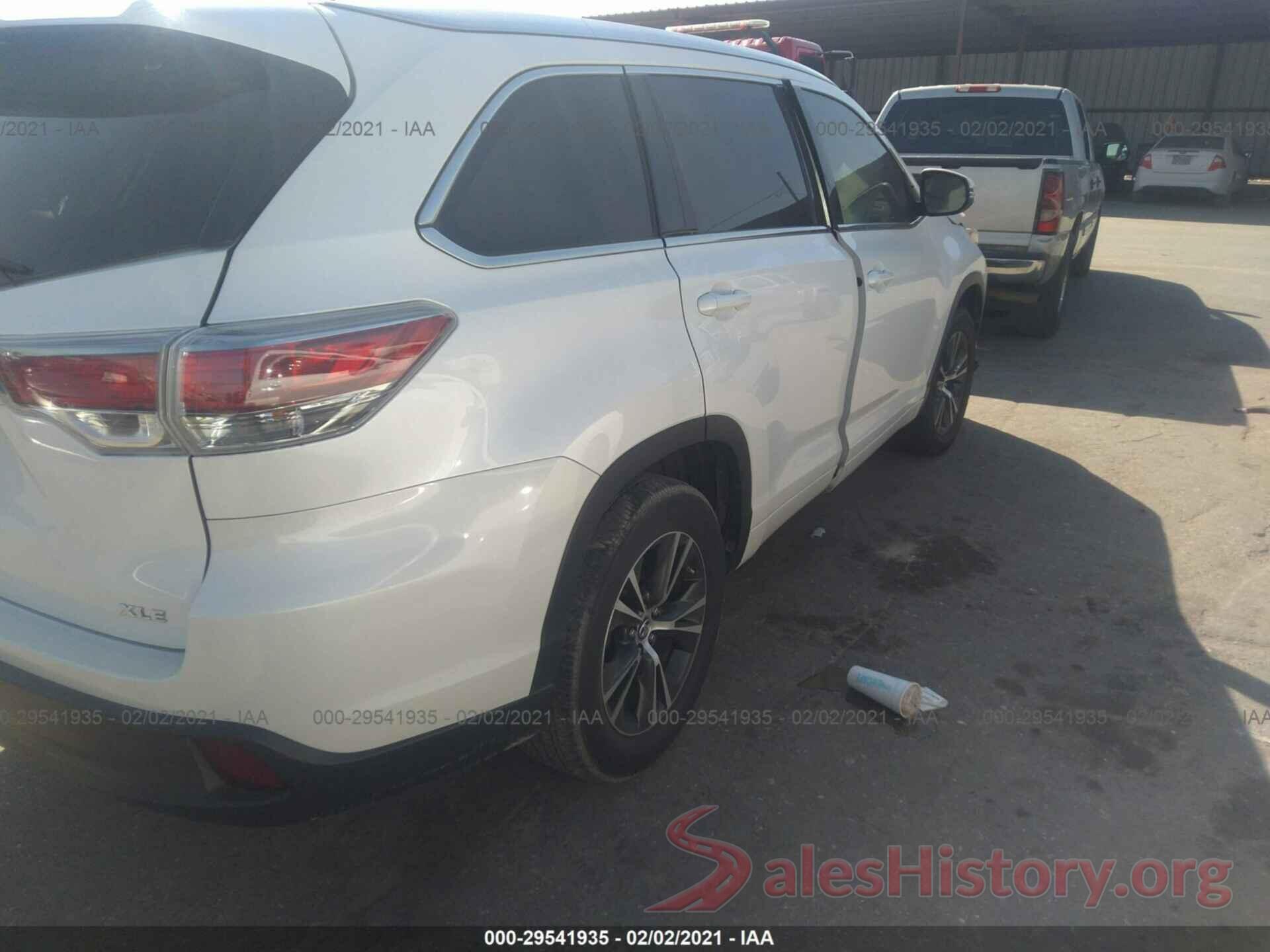 5TDKKRFH0GS172797 2016 TOYOTA HIGHLANDER