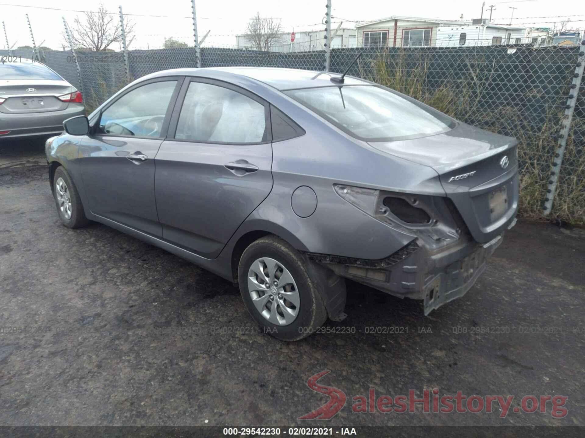 KMHCT4AE5GU070811 2016 HYUNDAI ACCENT