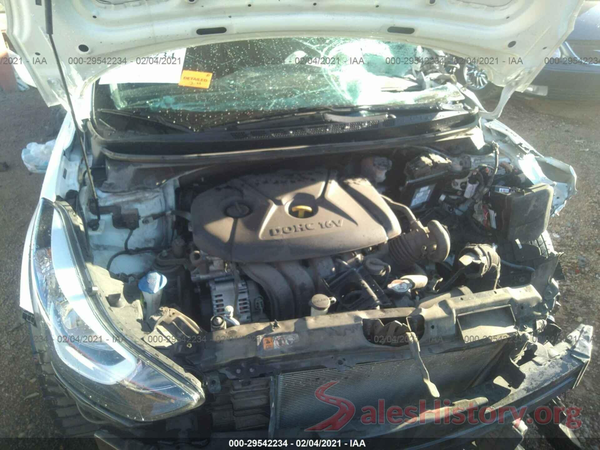 5NPDH4AE8GH733244 2016 HYUNDAI ELANTRA