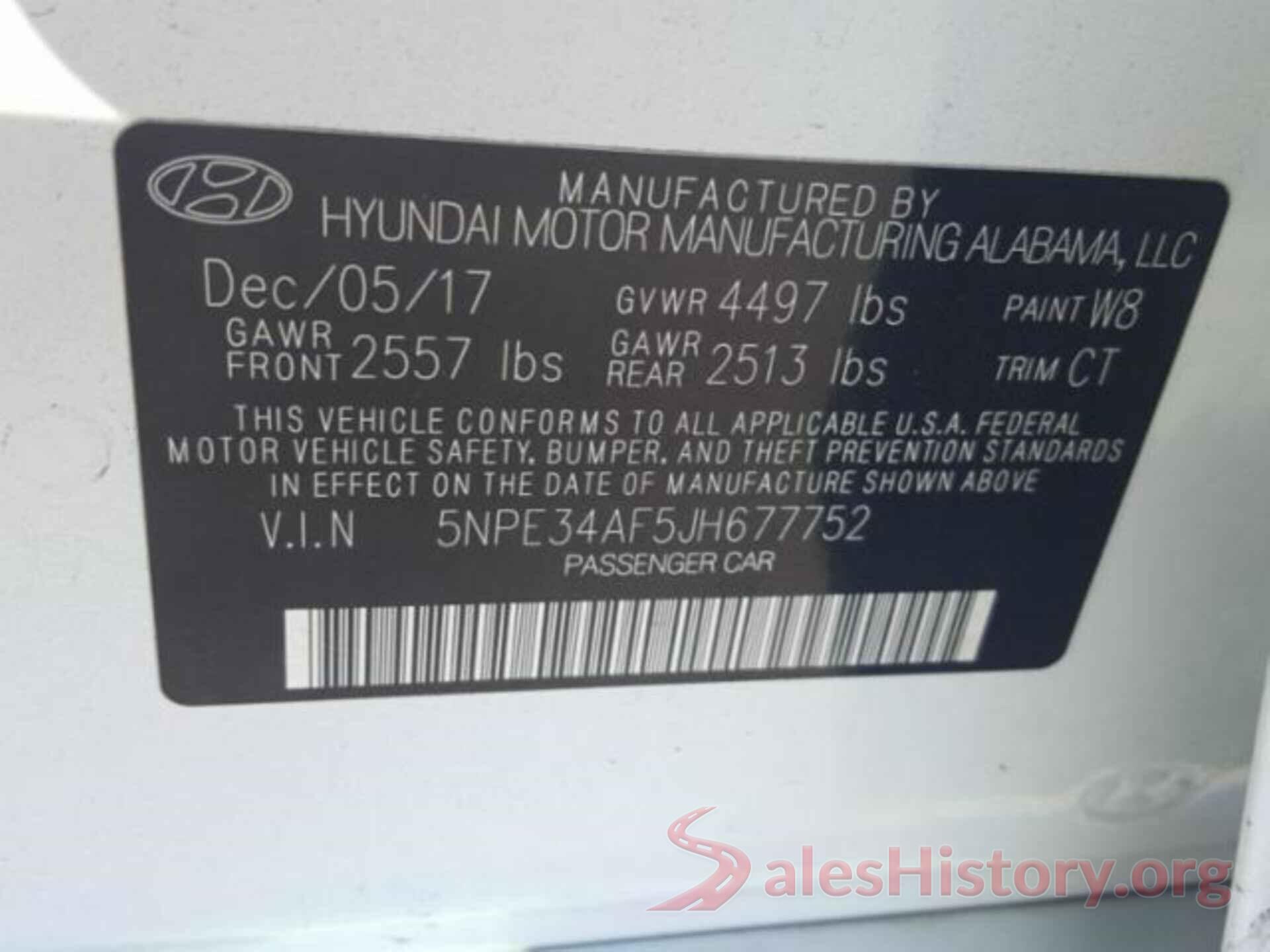 5NPE34AF5JH677752 2018 HYUNDAI SONATA