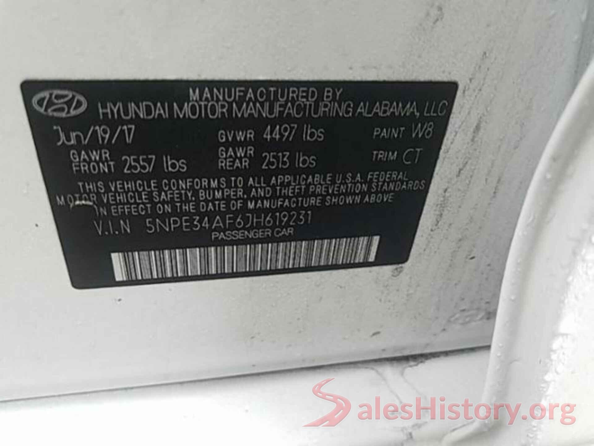 5NPE34AF6JH619231 2018 HYUNDAI SONATA