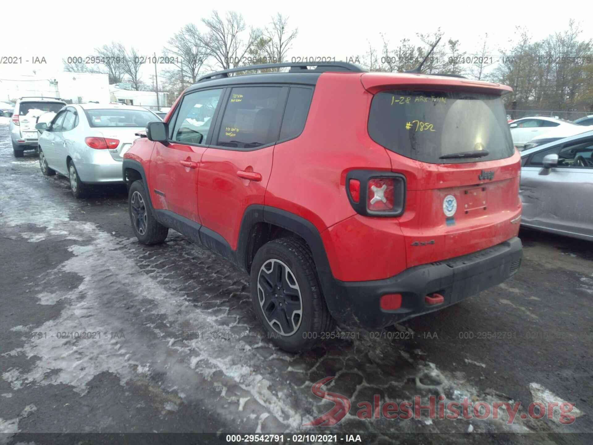 ZACCJBCT5GPD97852 2016 JEEP RENEGADE