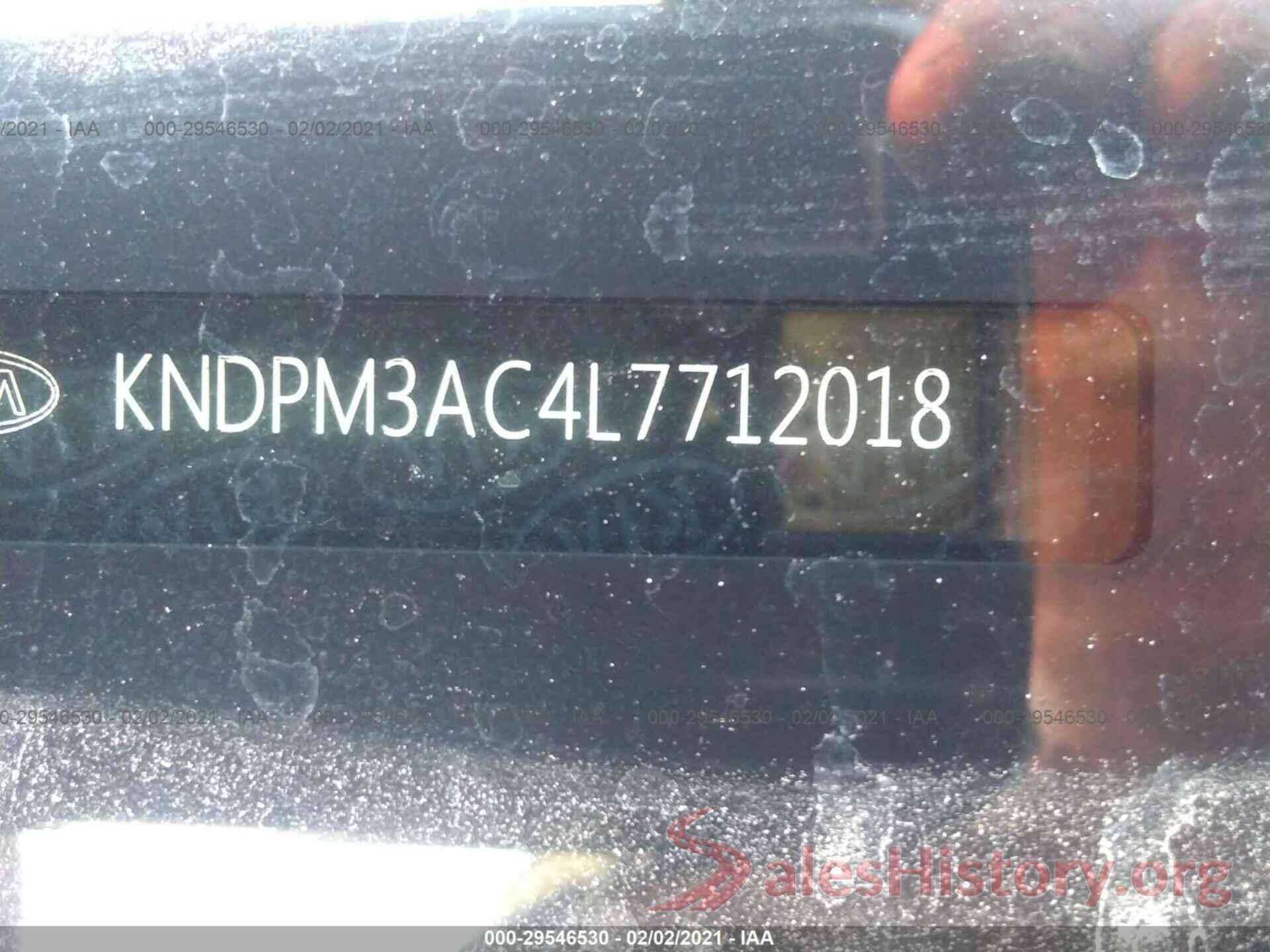 KNDPM3AC4L7712018 2020 KIA SPORTAGE