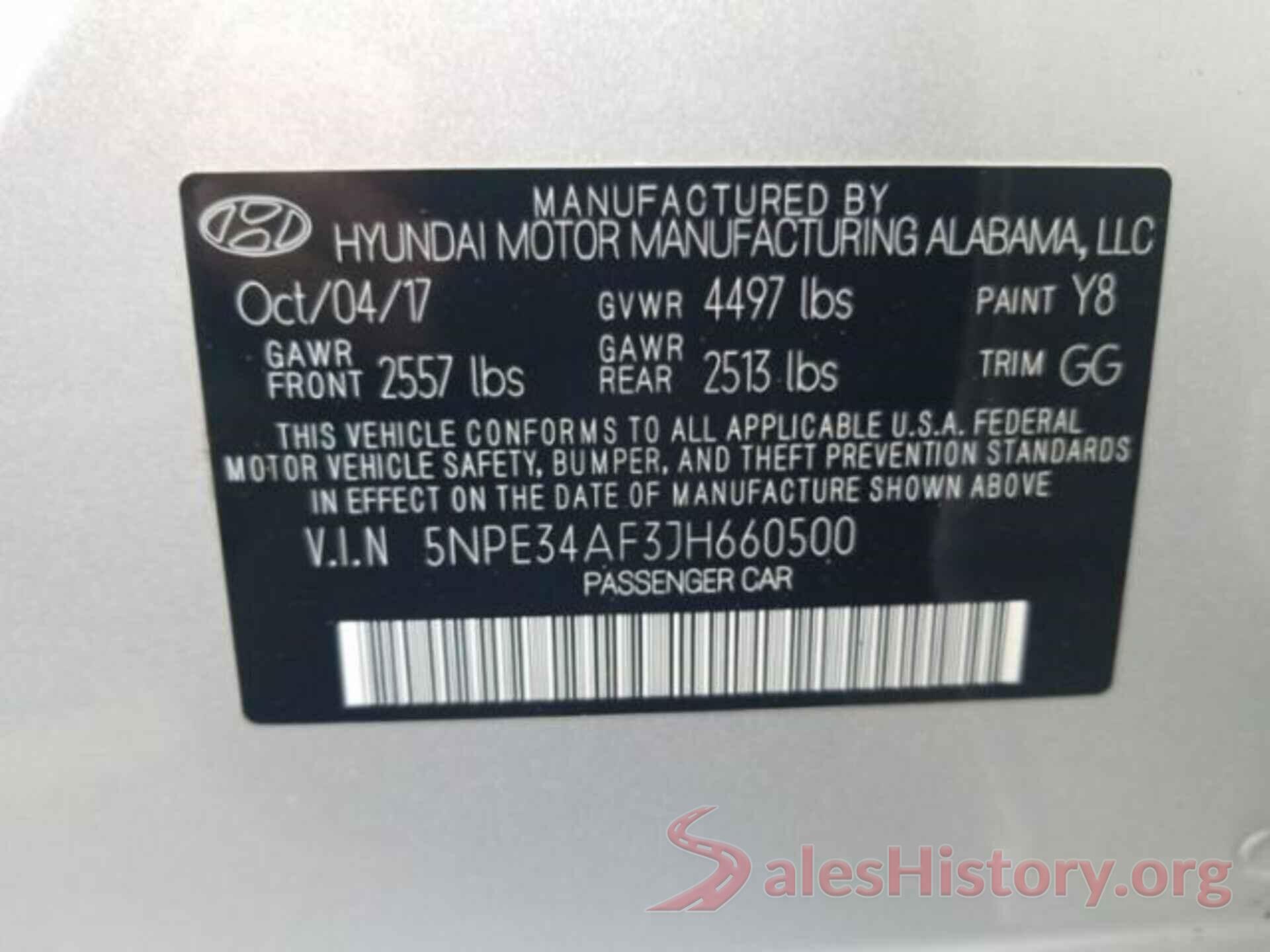 5NPE34AF3JH660500 2018 HYUNDAI SONATA