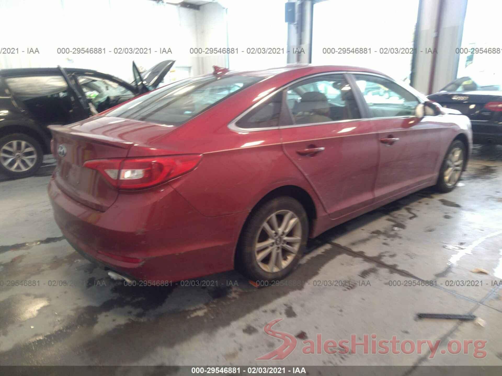 5NPE24AF5GH296155 2016 HYUNDAI SONATA