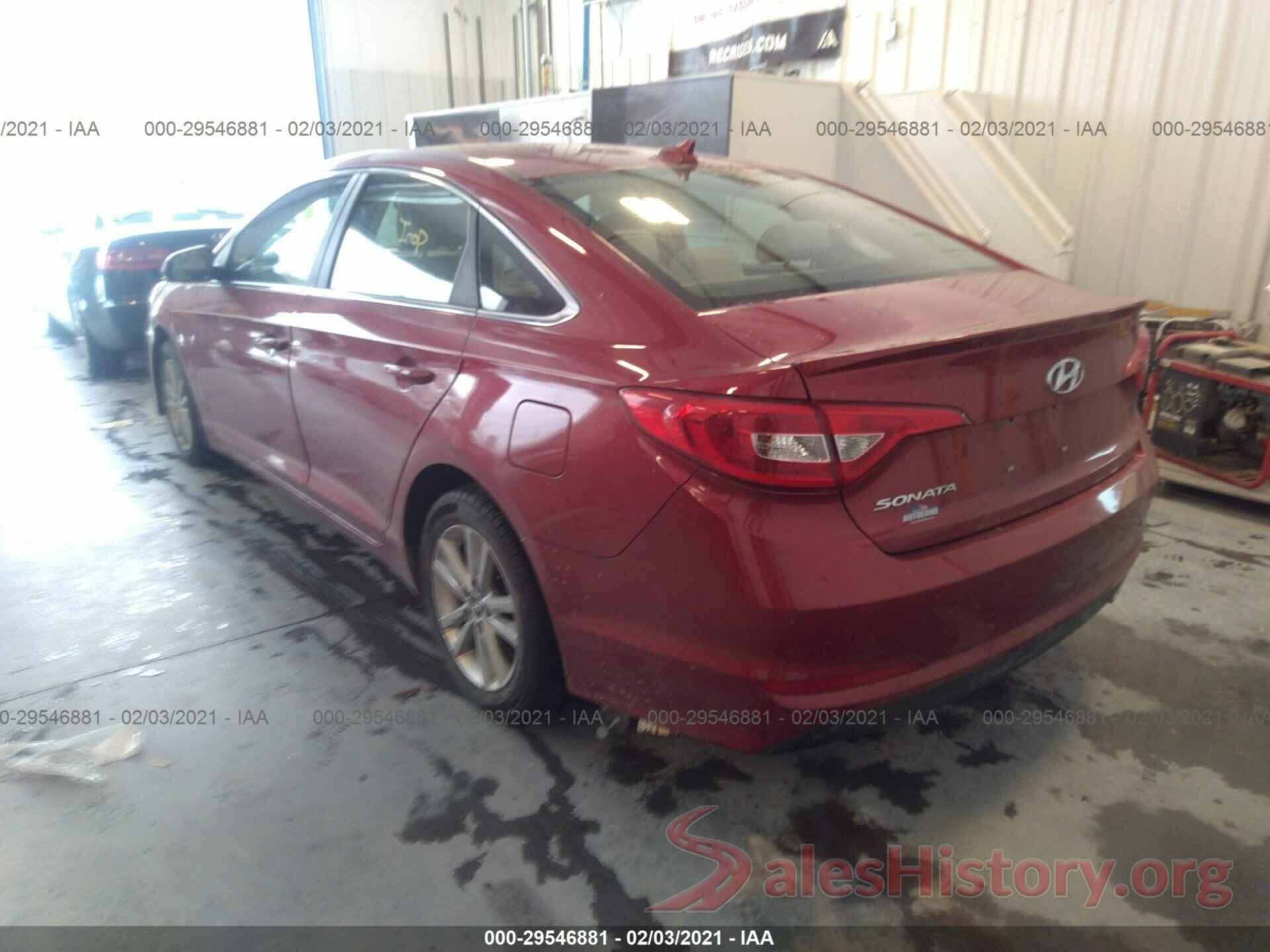 5NPE24AF5GH296155 2016 HYUNDAI SONATA