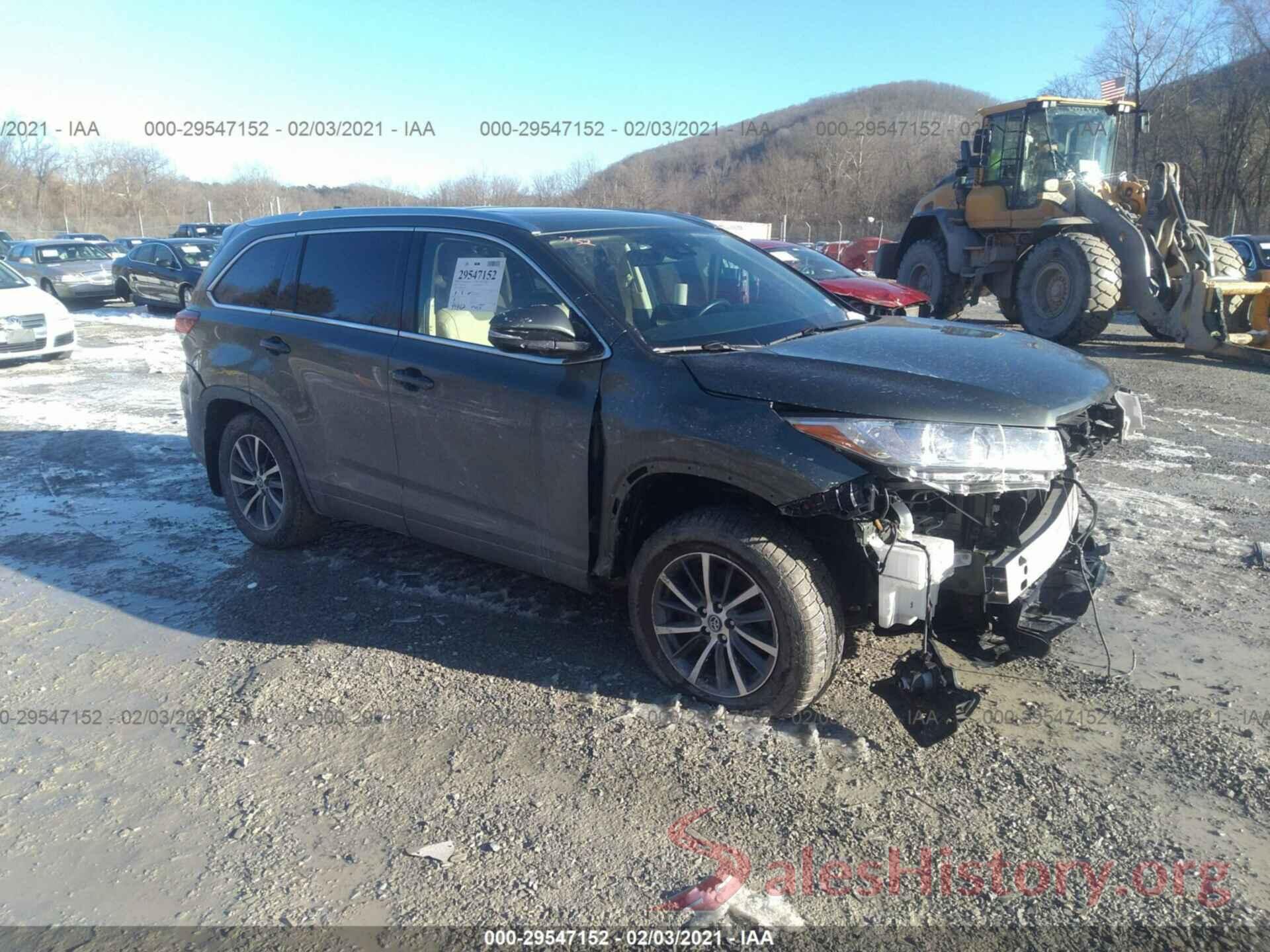 5TDJZRFH6HS419006 2017 TOYOTA HIGHLANDER