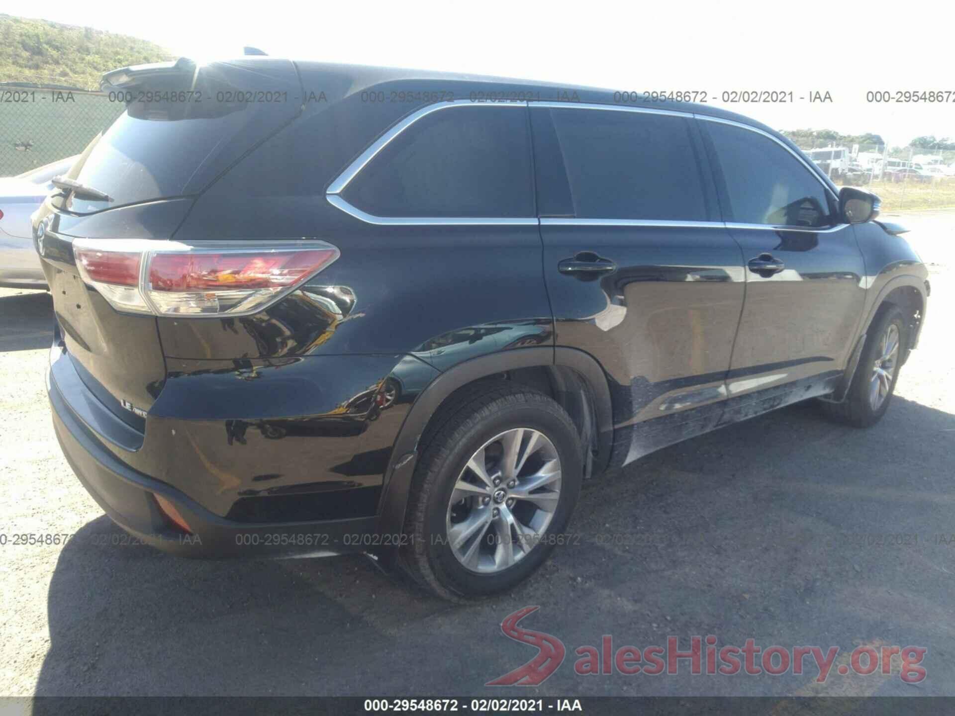 5TDBKRFH3GS283229 2016 TOYOTA HIGHLANDER