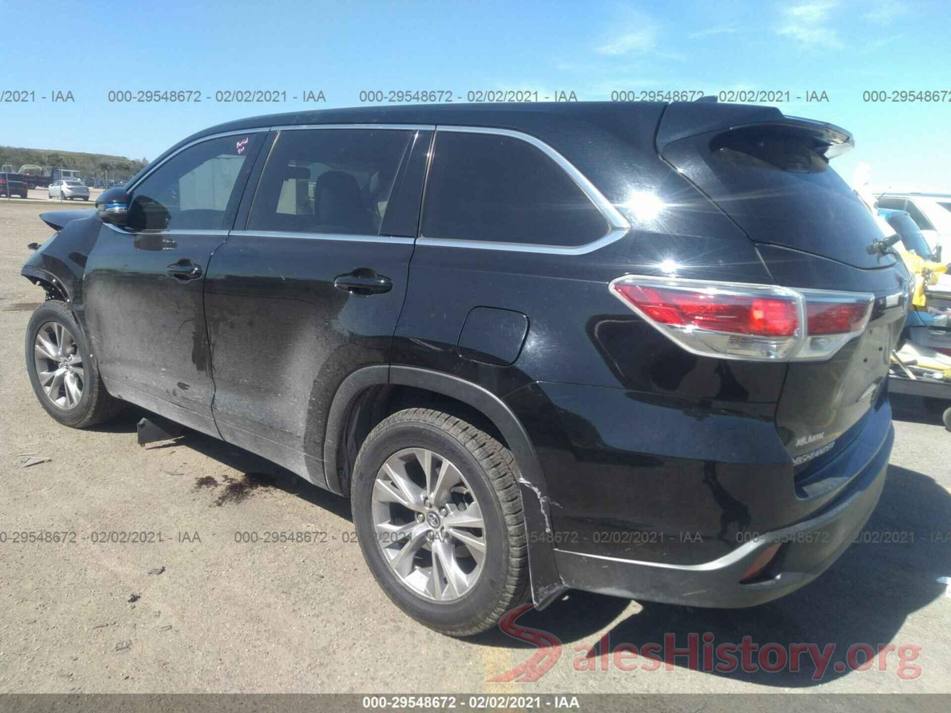 5TDBKRFH3GS283229 2016 TOYOTA HIGHLANDER